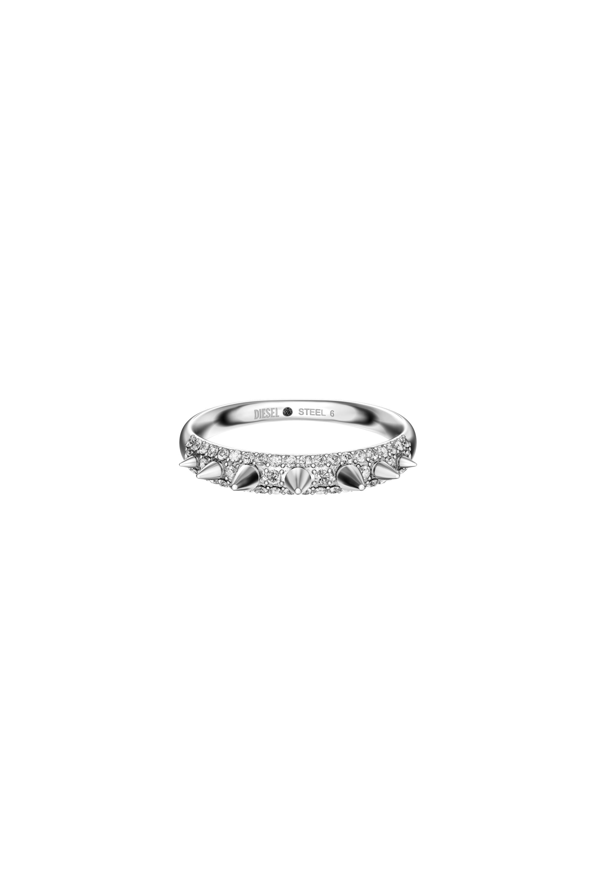 Diesel - DX1729040, Unisex's Stainless Steel Band Ring in シルバー - 2