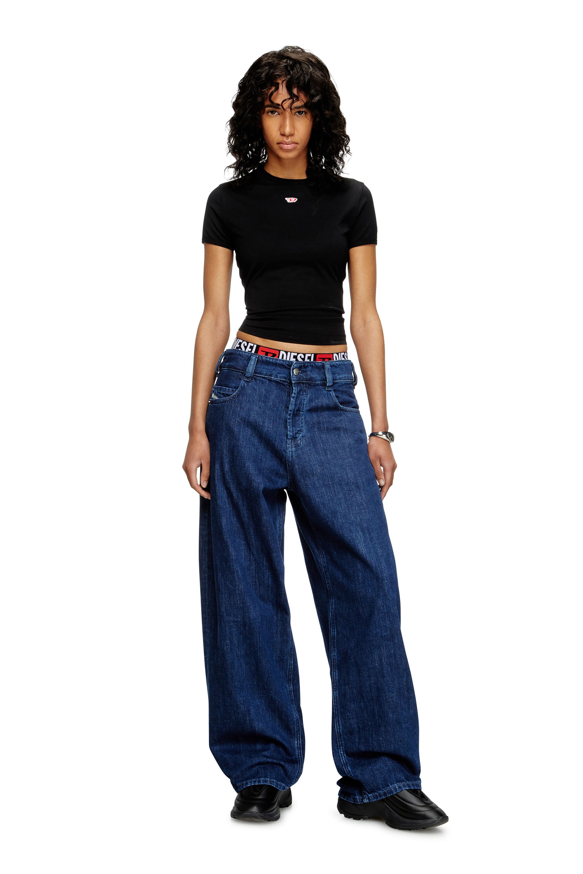 Diesel - Unisex's Relaxed Jeans 1997 D-Enim-M 0DBDX, ダークブルー - 7