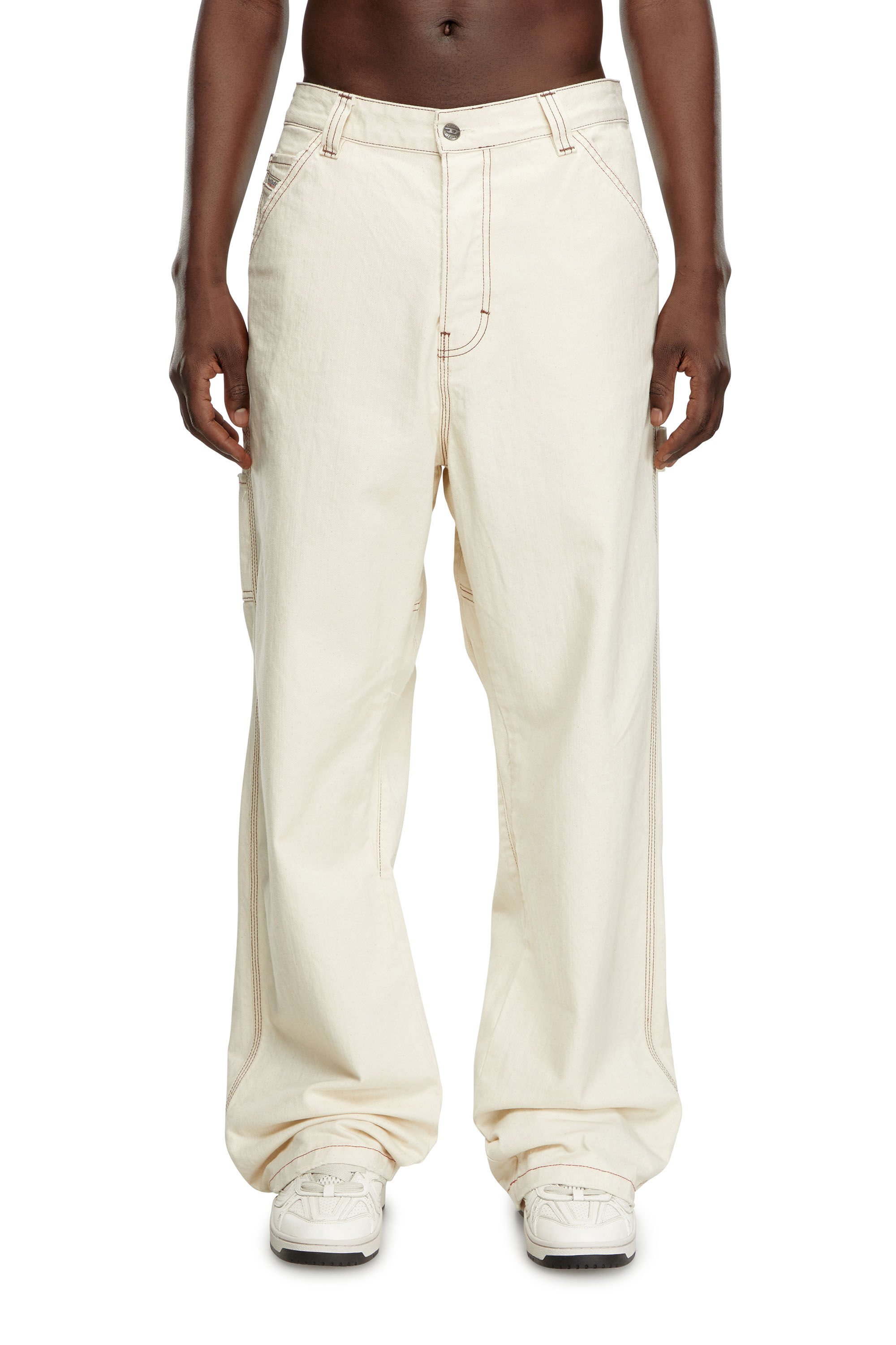 Diesel - Male's Relaxed Jeans D-Livery 0GRDQ, ホワイト - 3