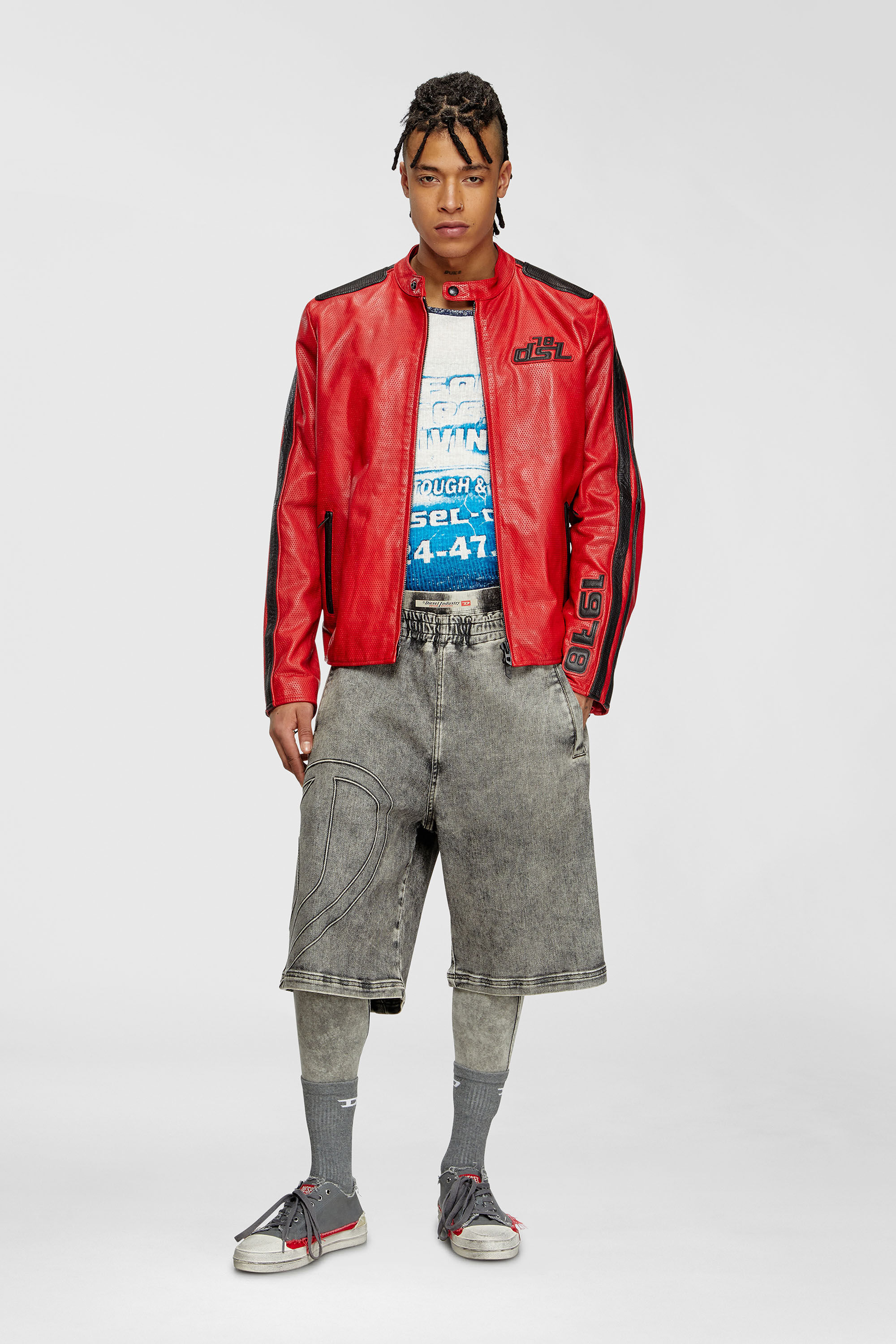 Diesel - S-D-VERSE LOW, Male's ローカットスニーカー in グレー - 1