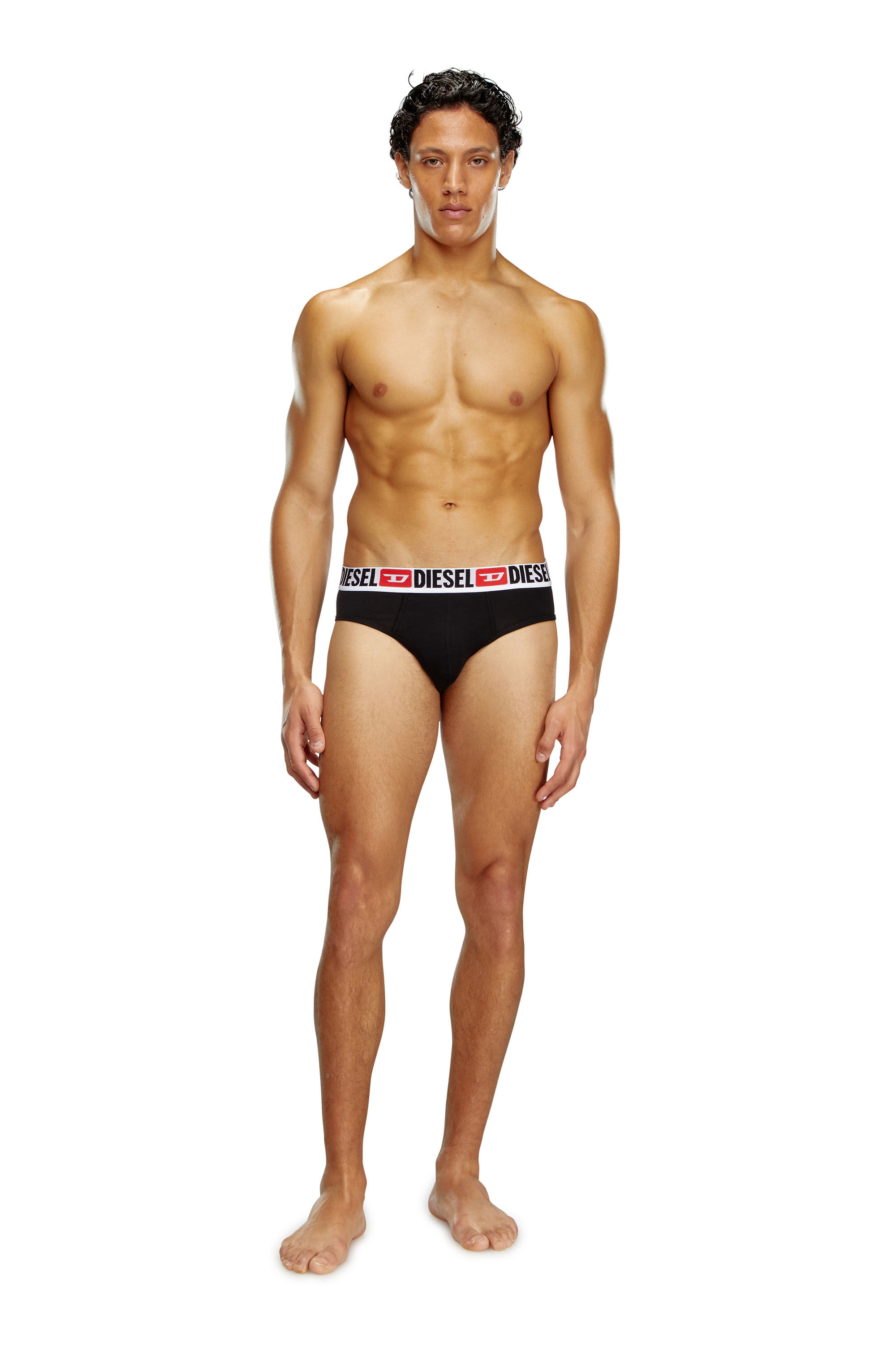 Diesel - UMBR-ANDRETHREEPACK, Male's アンダーウェアブリーフ3枚セット in ブラック/ホワイト - 1