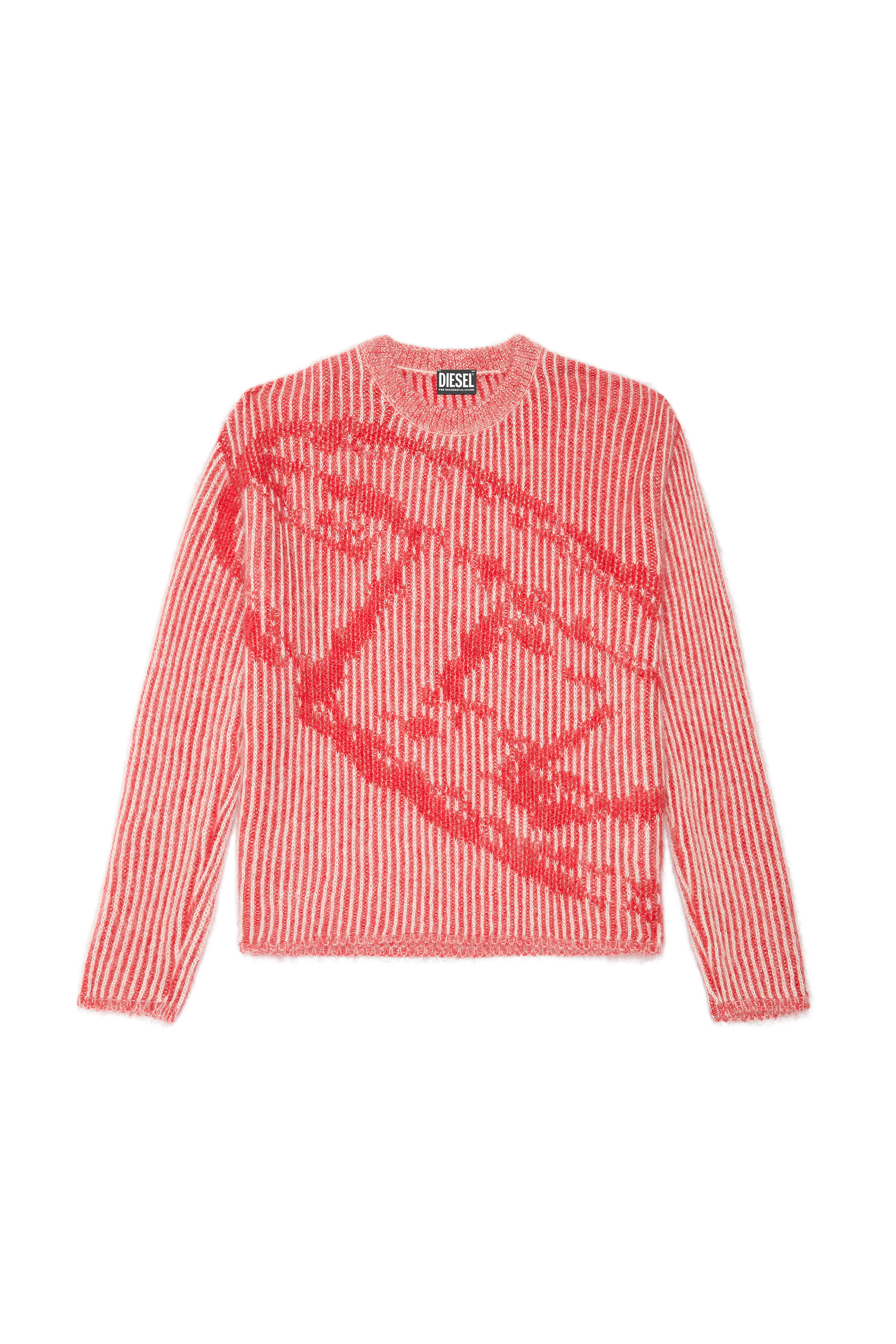 Diesel - K-EDRO, Male's ニット モヘア ローゲージ in レッド - 2