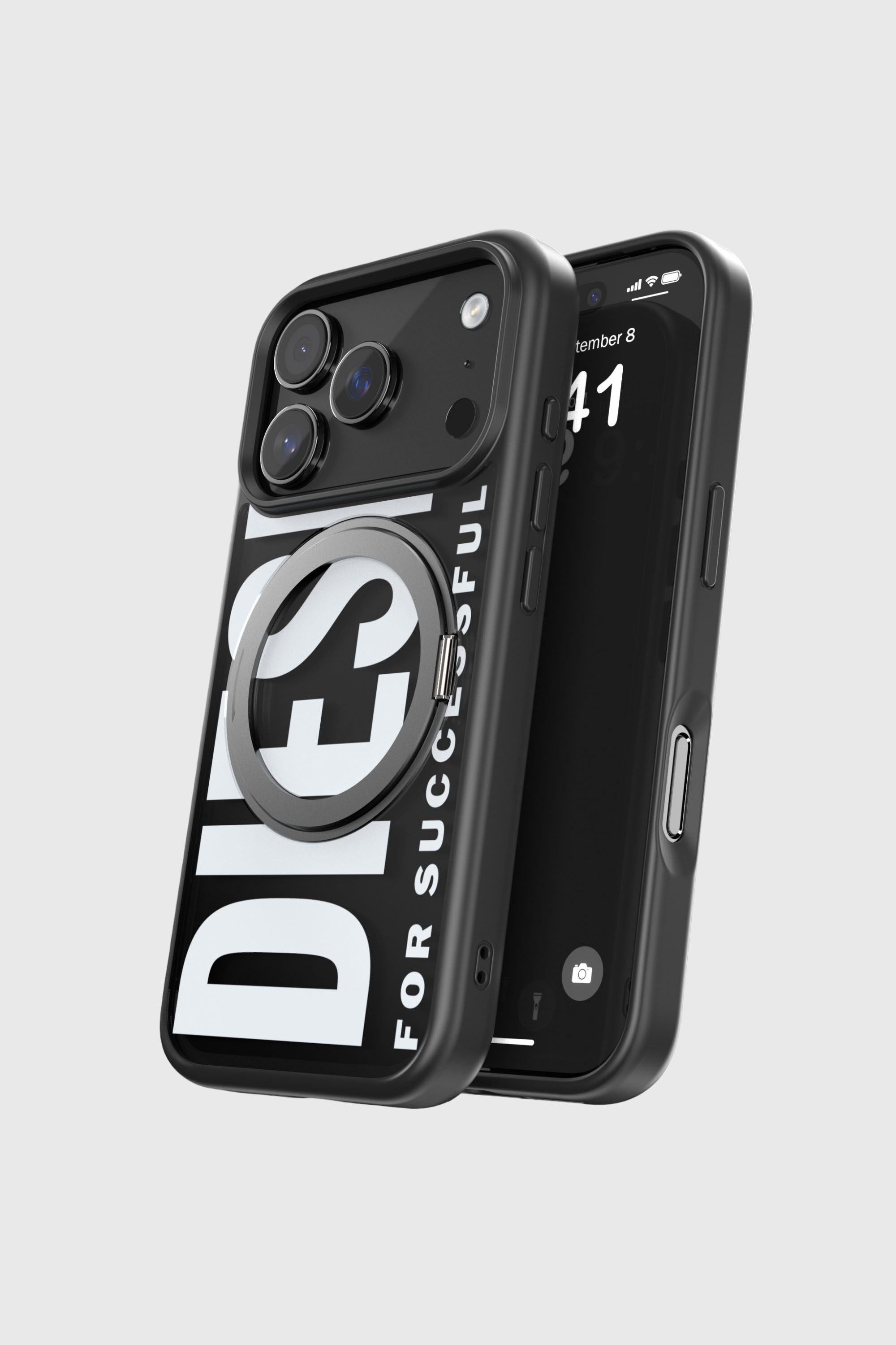 Diesel - 60405 RING STAND CASE RING STAND, Unisex's IPHONE 17 PRO in ブラック - 5