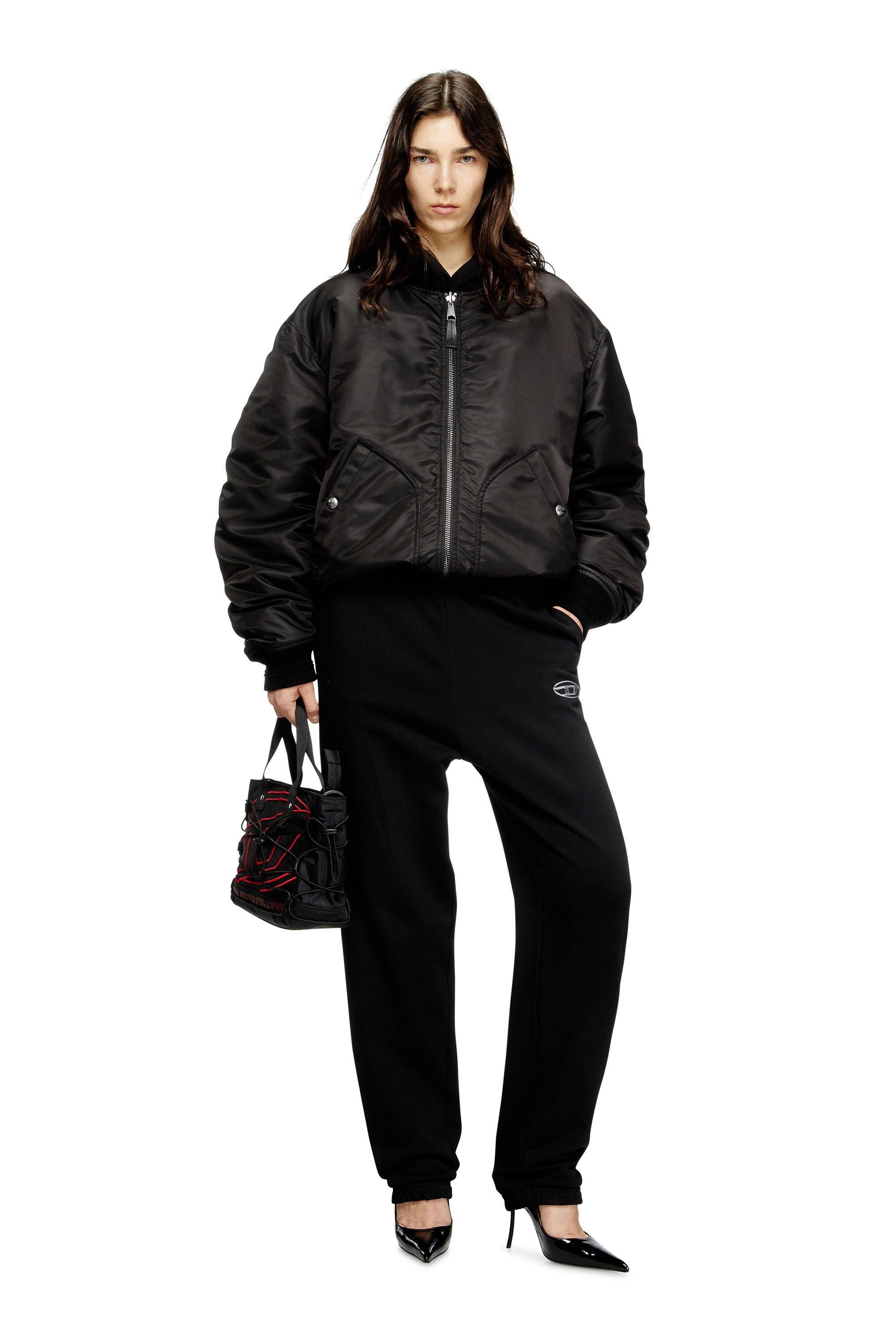 Diesel - P-LACYN-OD, Female's Sweatpants with metal-effect Oval D logo in ブラック - 1