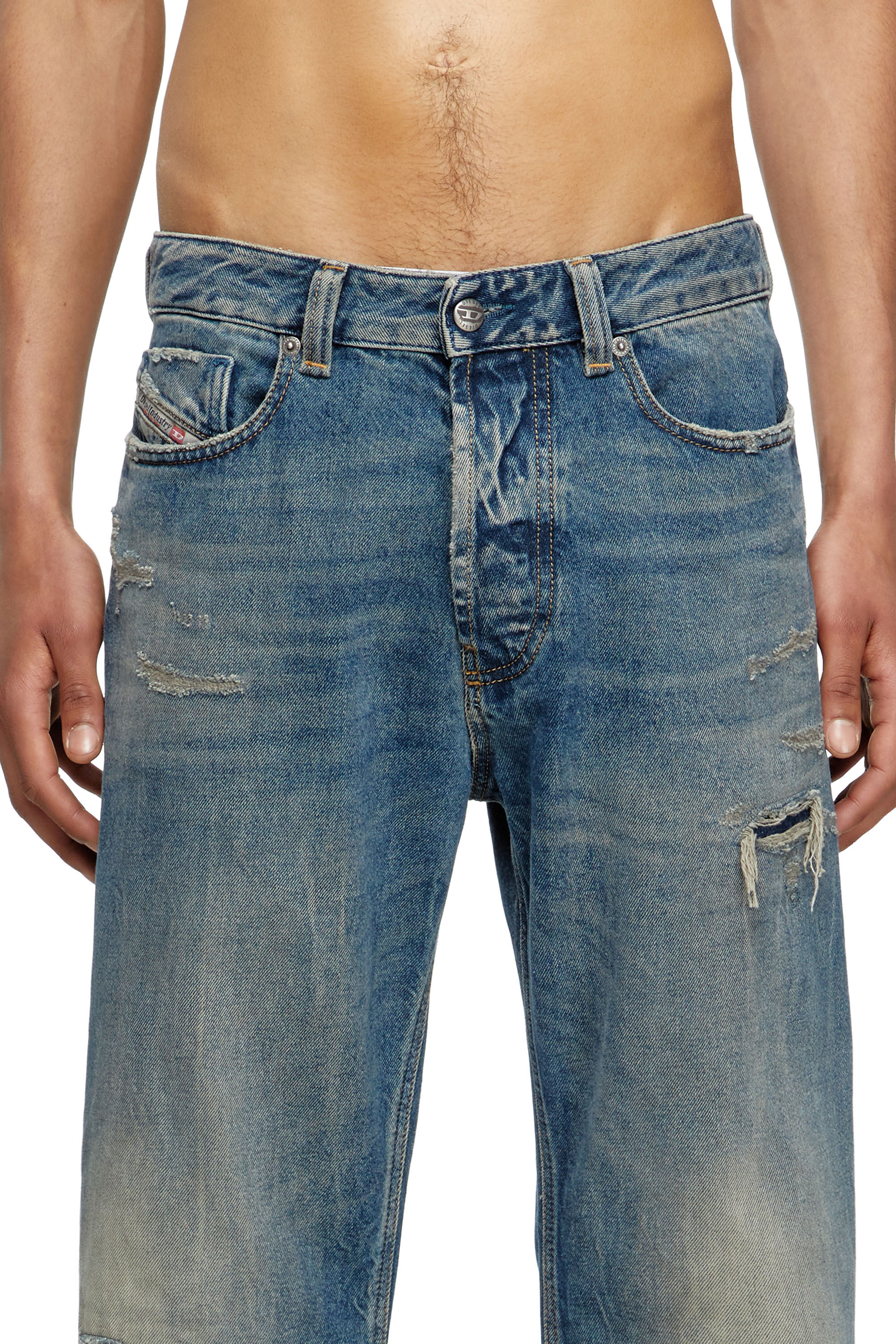 Diesel - Male's Relaxed Jeans 1980 D-Eeper 09M28, ミディアムブルー - 5