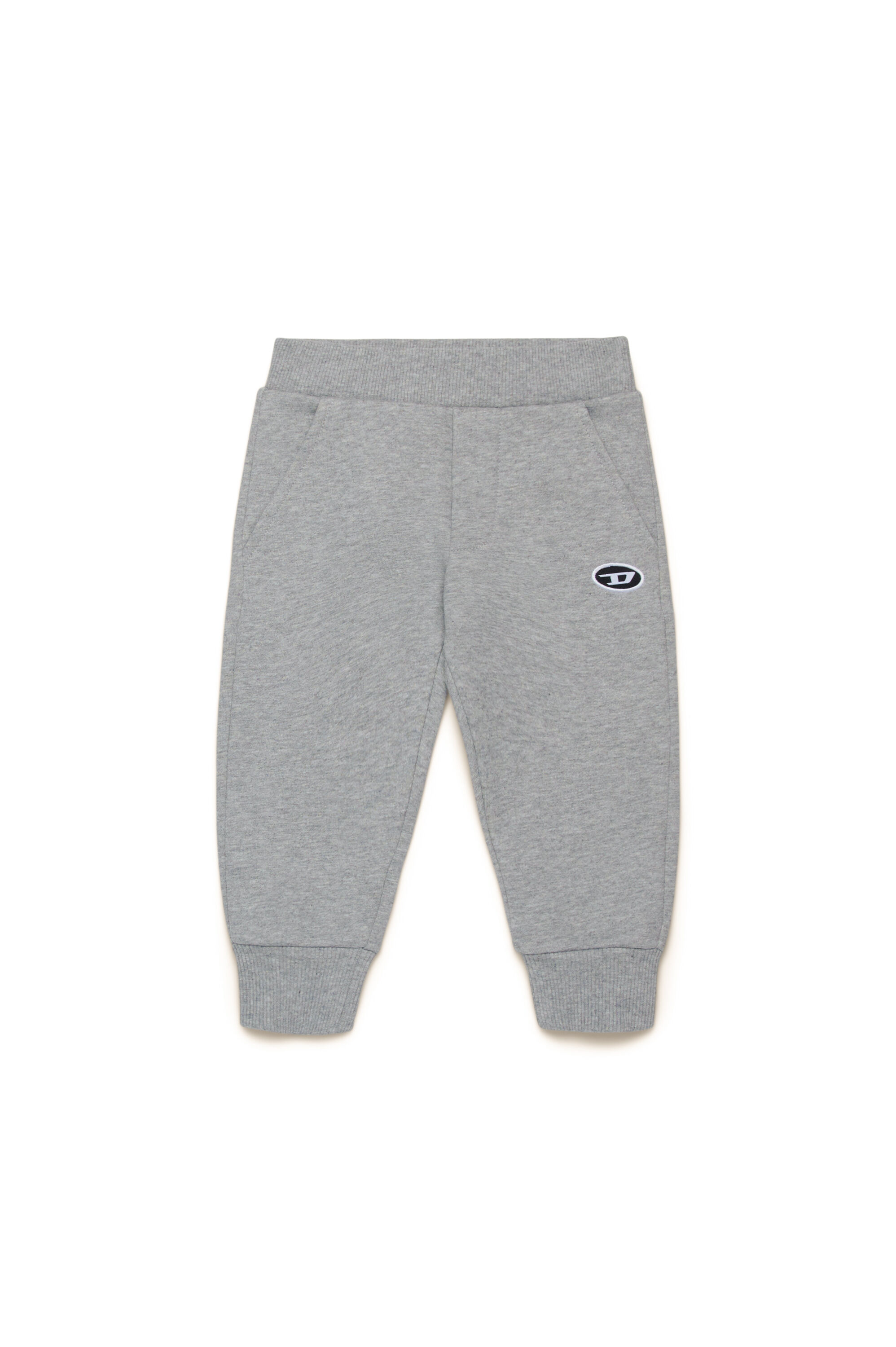 Diesel - PTARYDOVALPJB, Male's Sweatpants with Oval D patch in グレー - 1