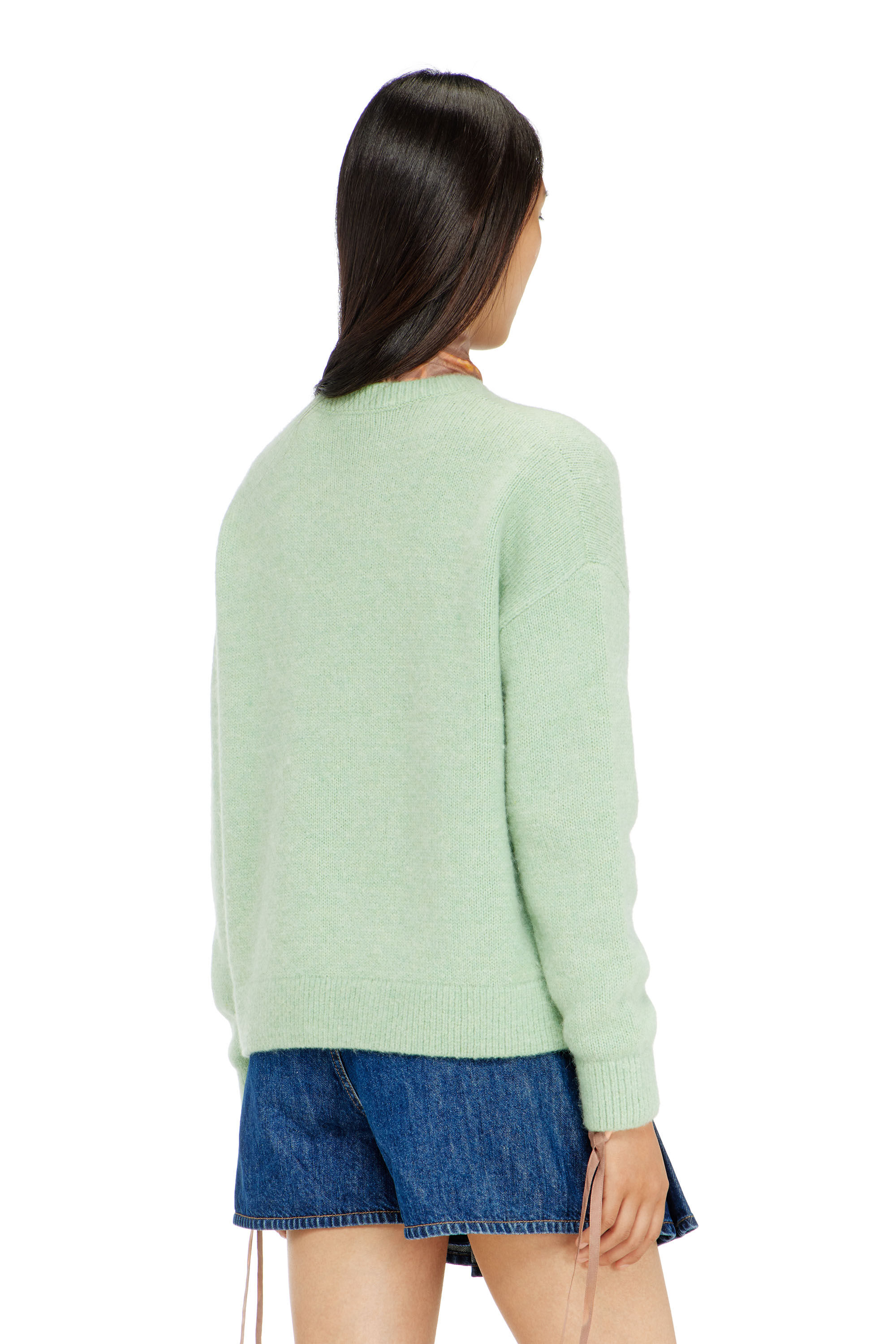 Diesel - M-AREETA, Female's プルオーバーニット in ウォーターグリーン - 5