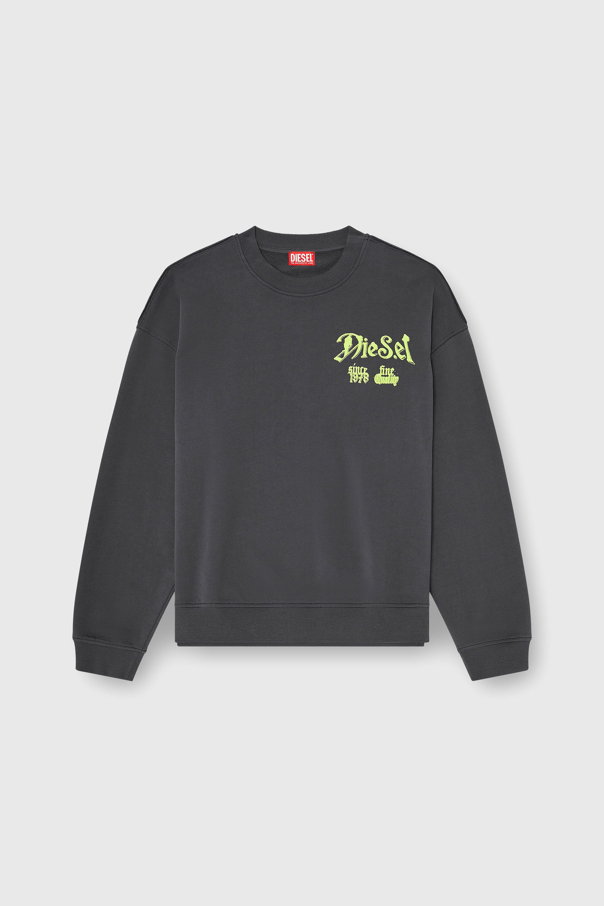 Diesel - S-BOXT-AA2, Male's プルオーバースウェット in ダークグレー - 2