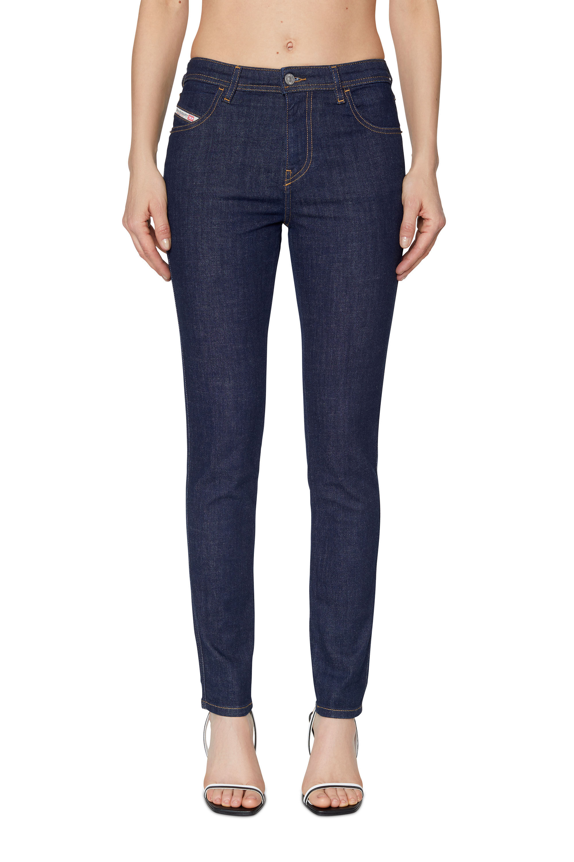 Diesel - Skinny Jeans 2015 Babhila Z9C17, Female's スキニー Jeans - 2015 Babhila in ダークブルー - 3