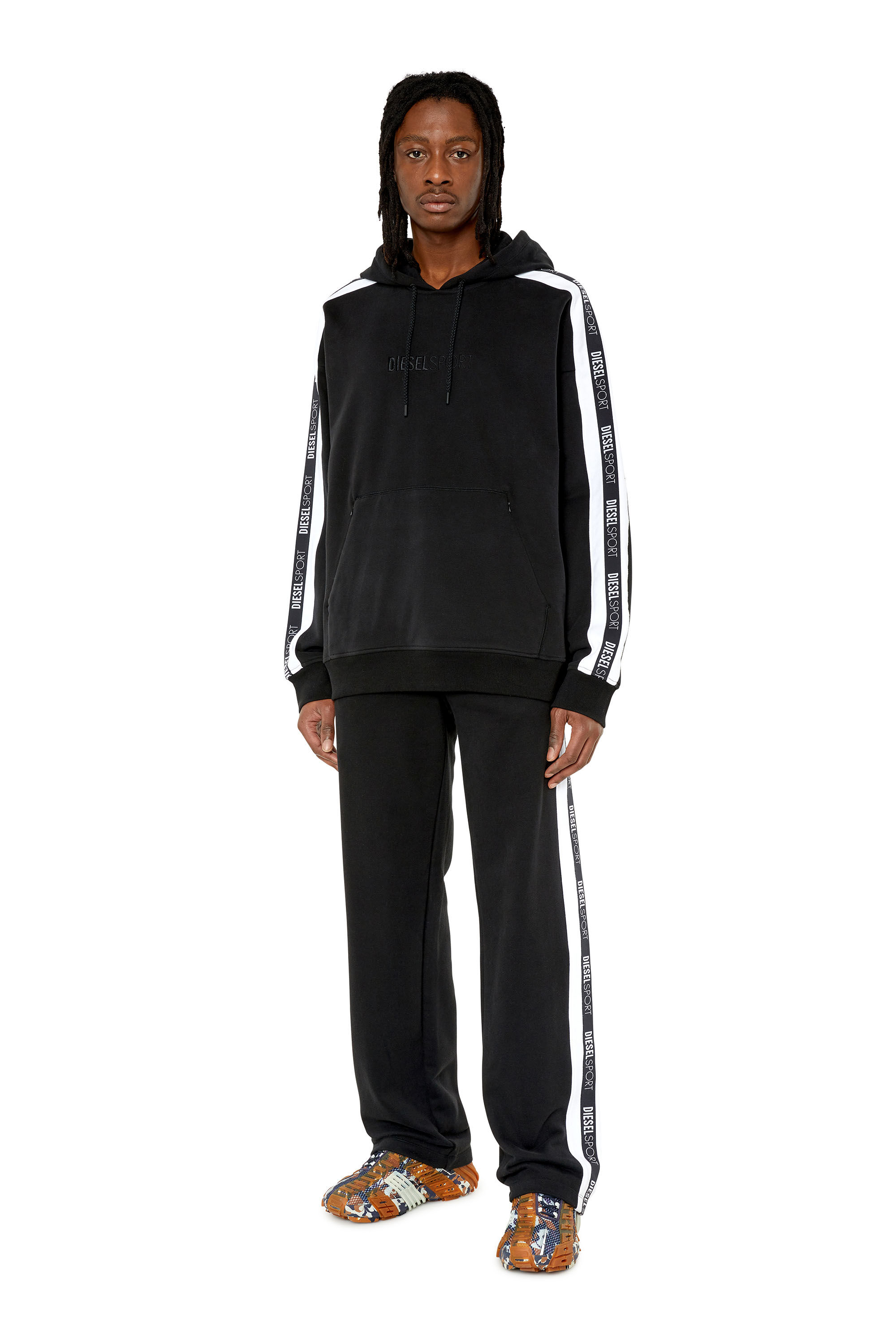 Diesel - AMSB-JAGER-HT33, Male's スウェットパンツ DIESEL SPORT in ブラック - 4