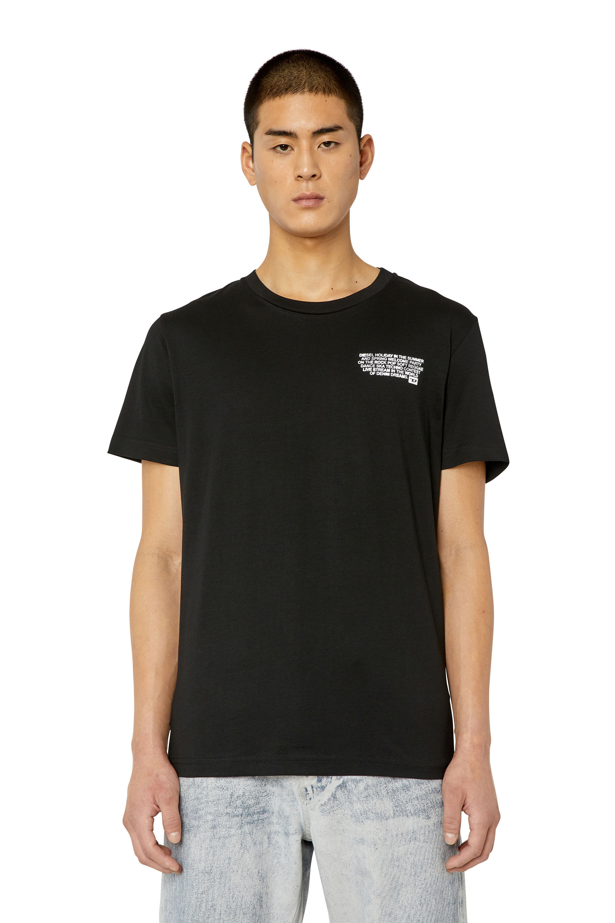 Diesel - T-DIEGOR-K57, Male's Tシャツ スリムフィット in ブラック - 3