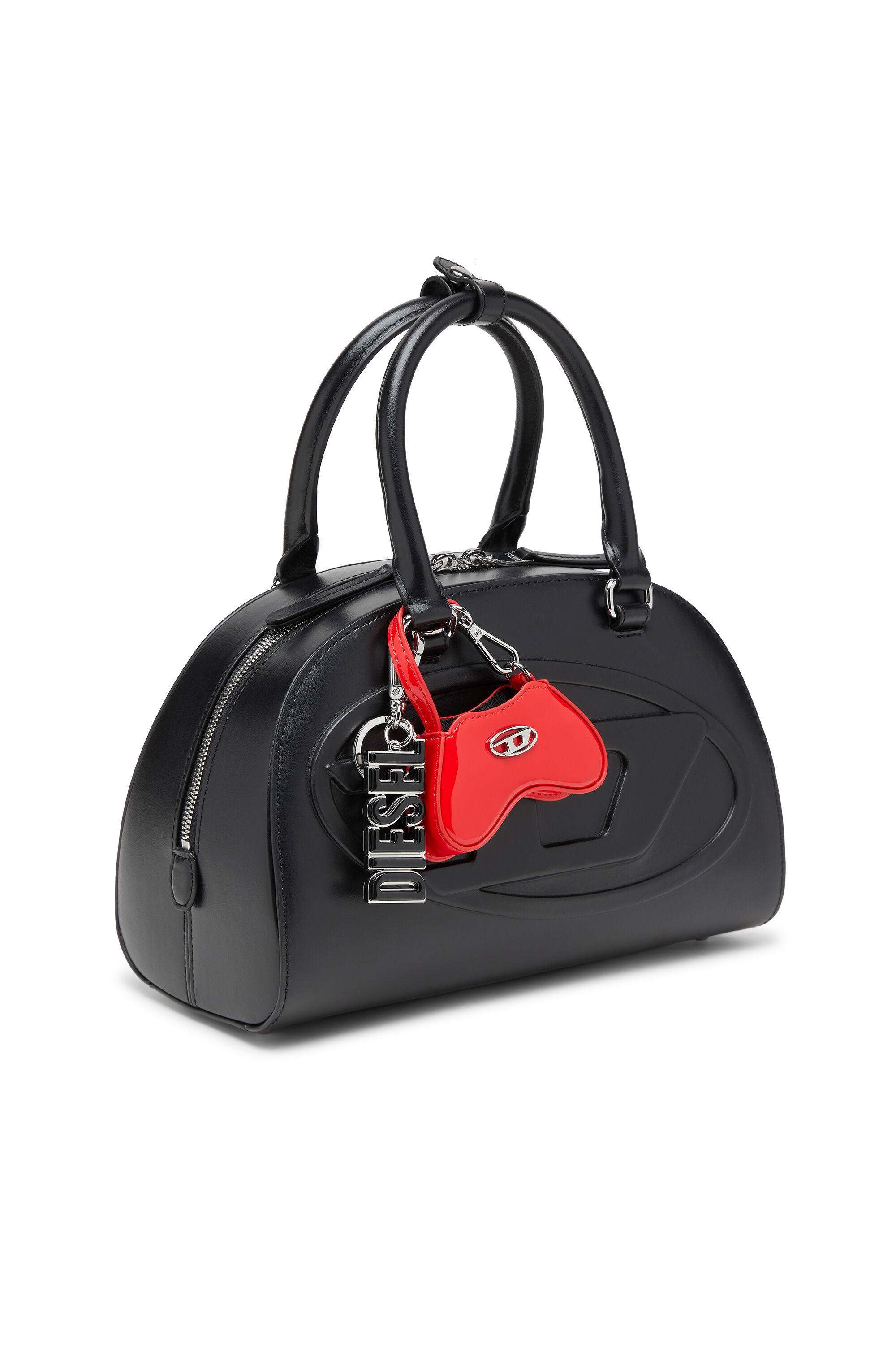 Diesel - PLAY CHARMS, Female's Glossy bag charm with mirror in レッド - 3
