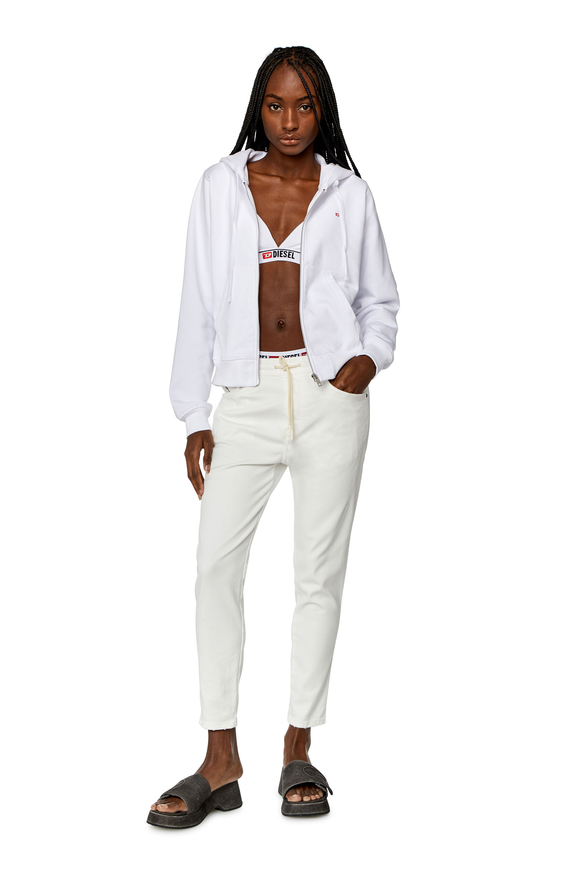 Diesel - Female's Regular 2041 D-Fayza Joggjeans® 068HX, ホワイト - 1