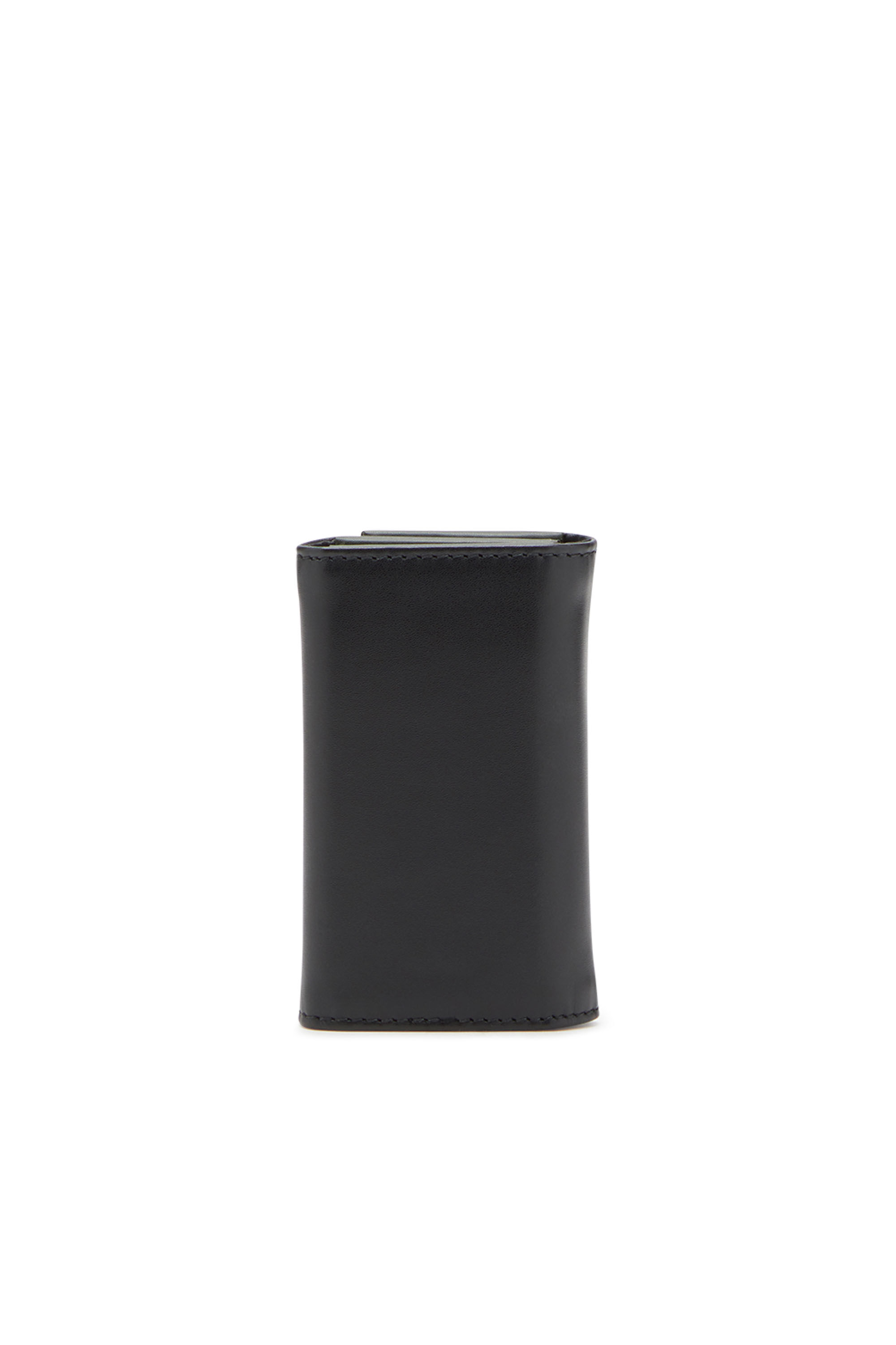 Diesel - KEYCASE II, Male's カウレザー キーケース in ブラック/グリーン - 2