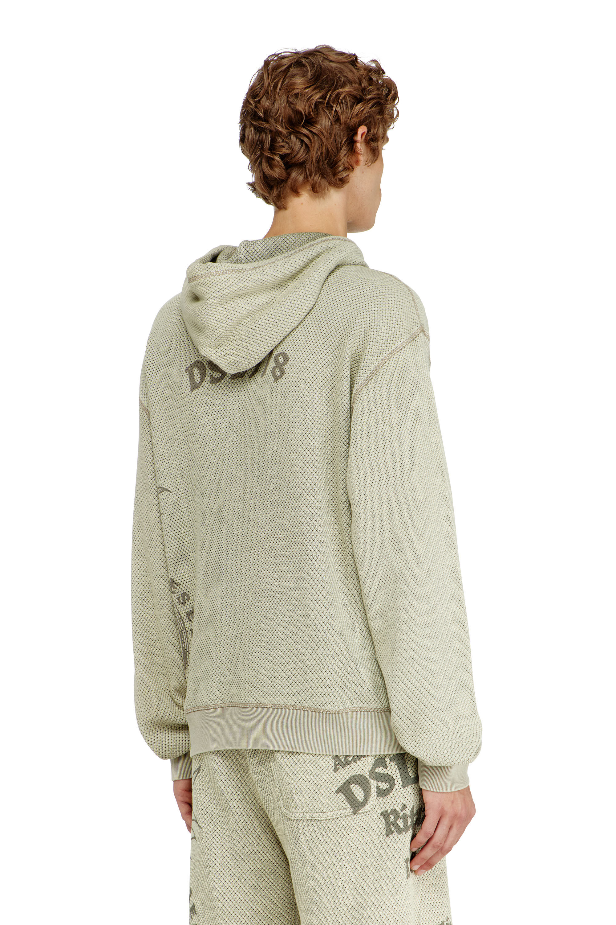 Diesel - S-NORM-HOOD-AA1, Male's プルオーバーパーカー in ベージュ - 4