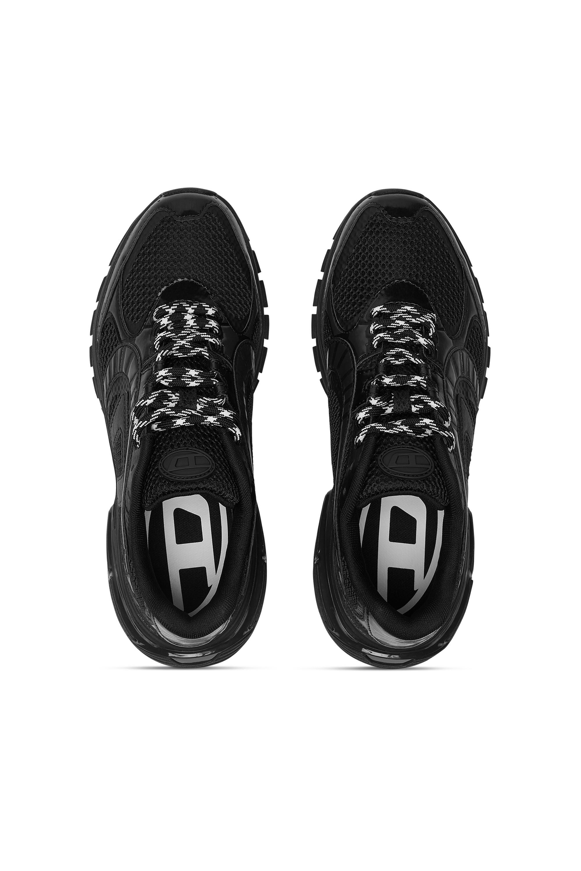 Diesel - S-PRO-V-DENSE LOW, Male's S-Pro-V-Dense-Mesh sneakers with Oval D logo in ブラック - 6
