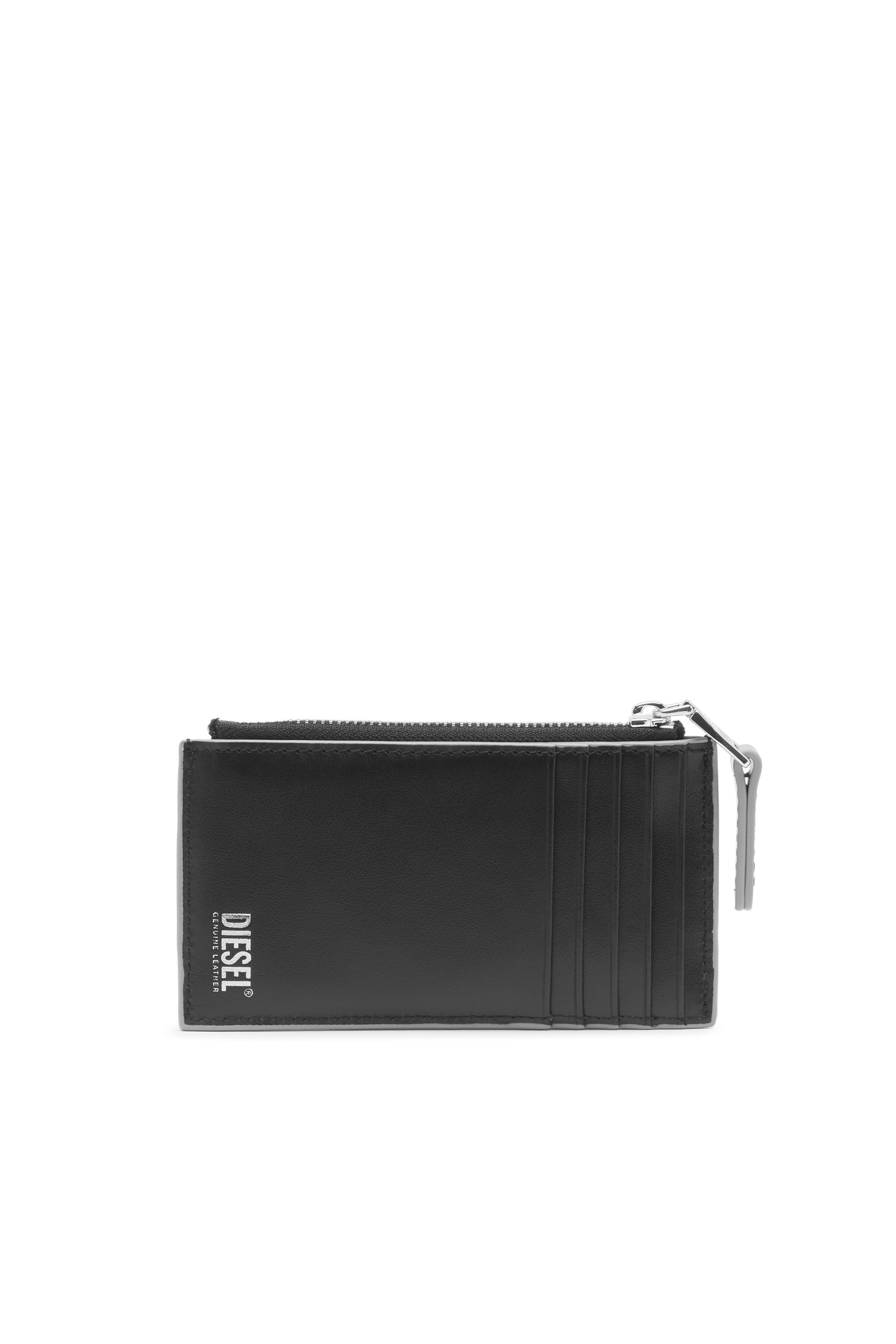 Diesel - CARD HOLDER COIN S, Female's カウレザーカードケース in シルバー - 2