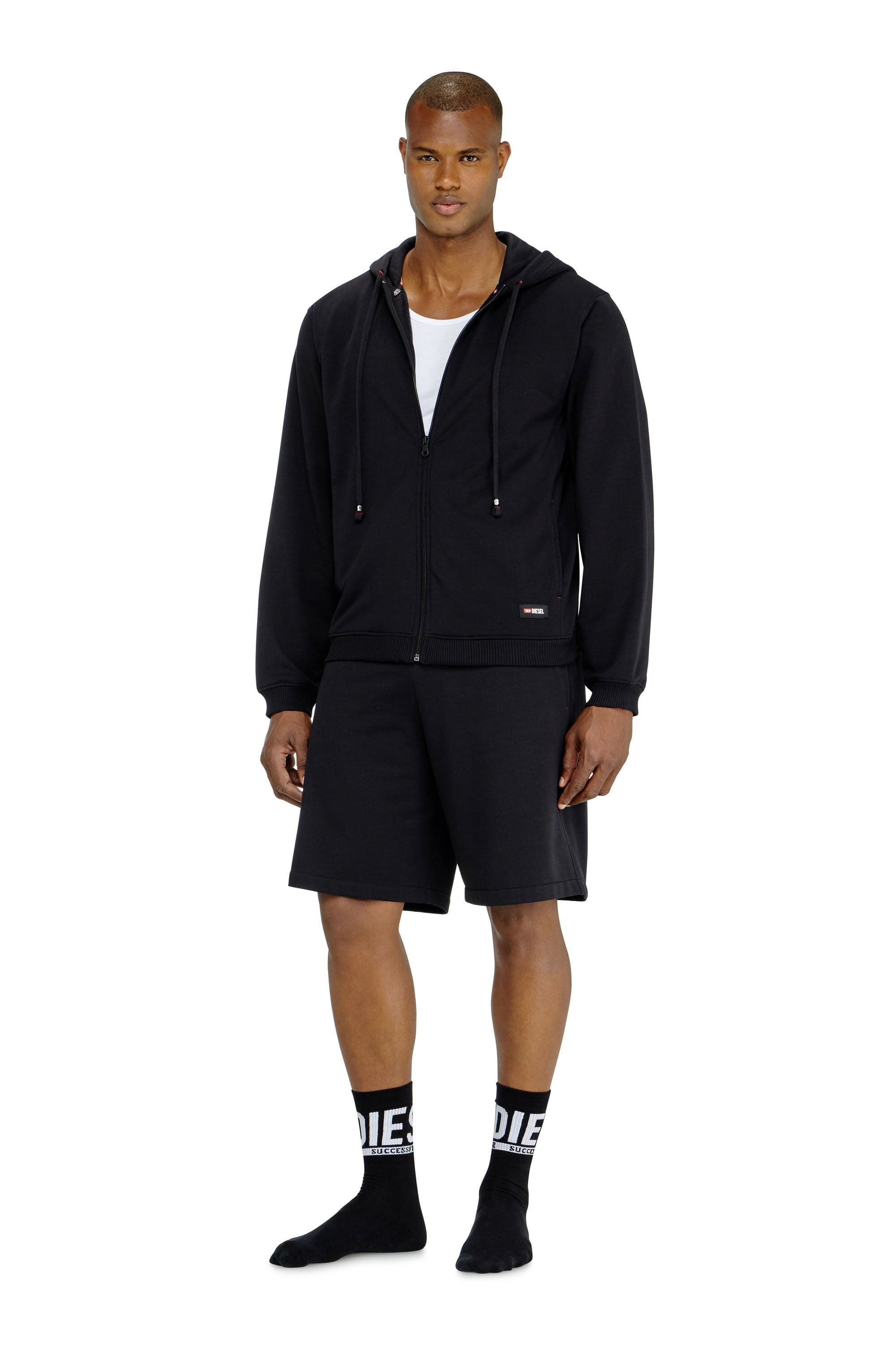 Diesel - JOY-D-CORE, Male's ジップアップパーカー in ブラック - 1