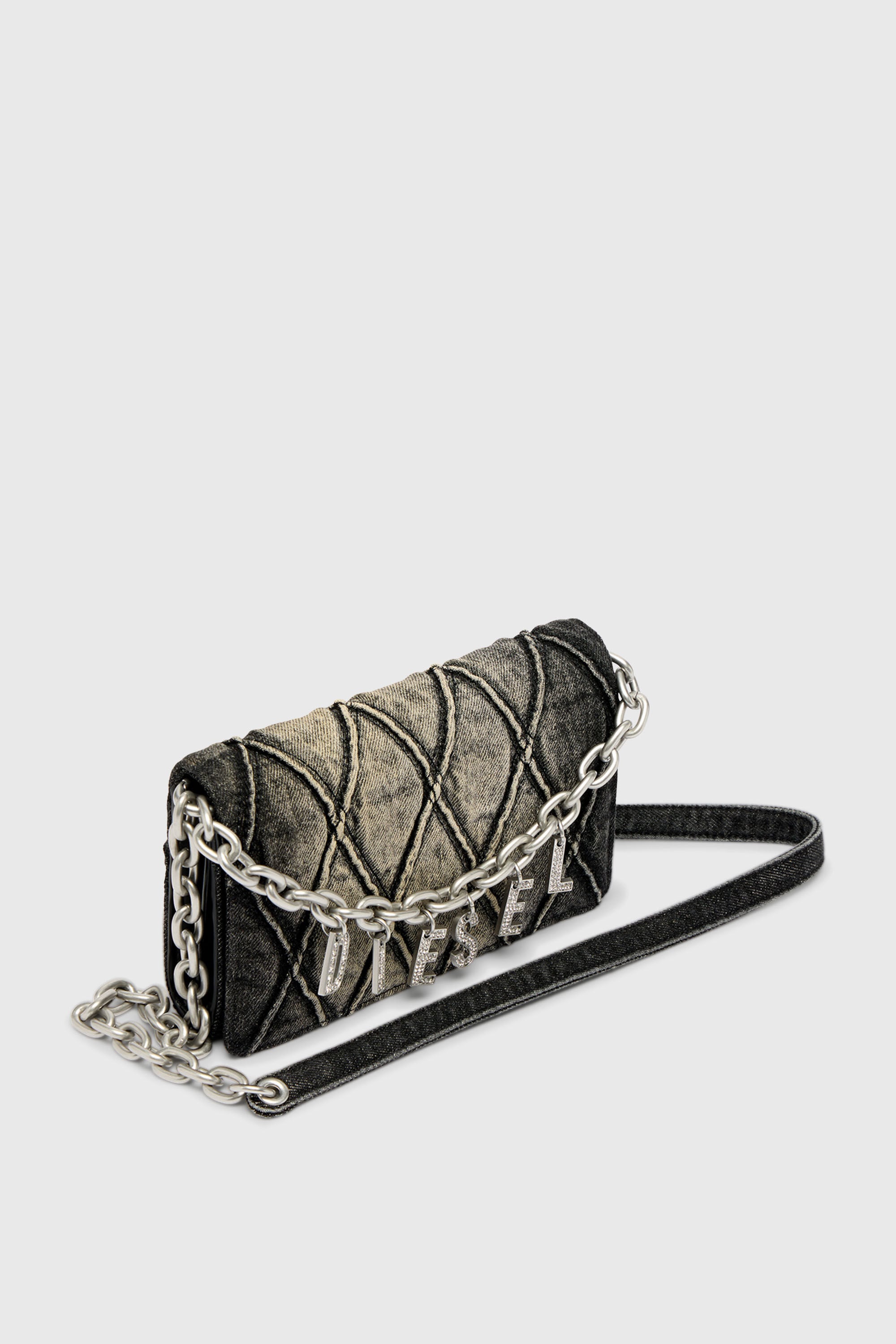 Diesel - CHARM-D WALLET STRAP, Female's ウォレットバッグ in ブラック - 5