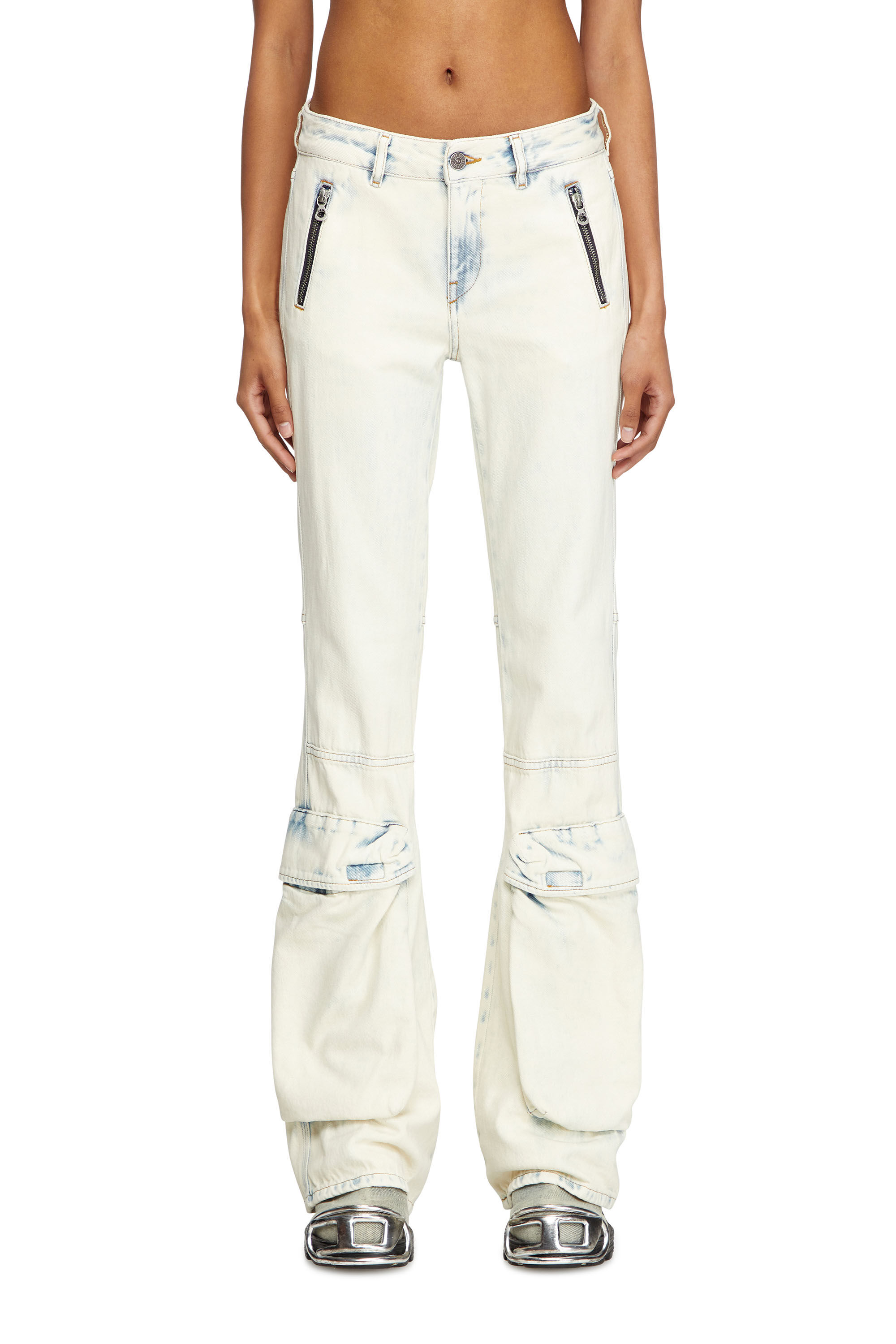 Diesel - Female's Bootcut Jeans D-Poky 0CBCV, ライトブルー - 3