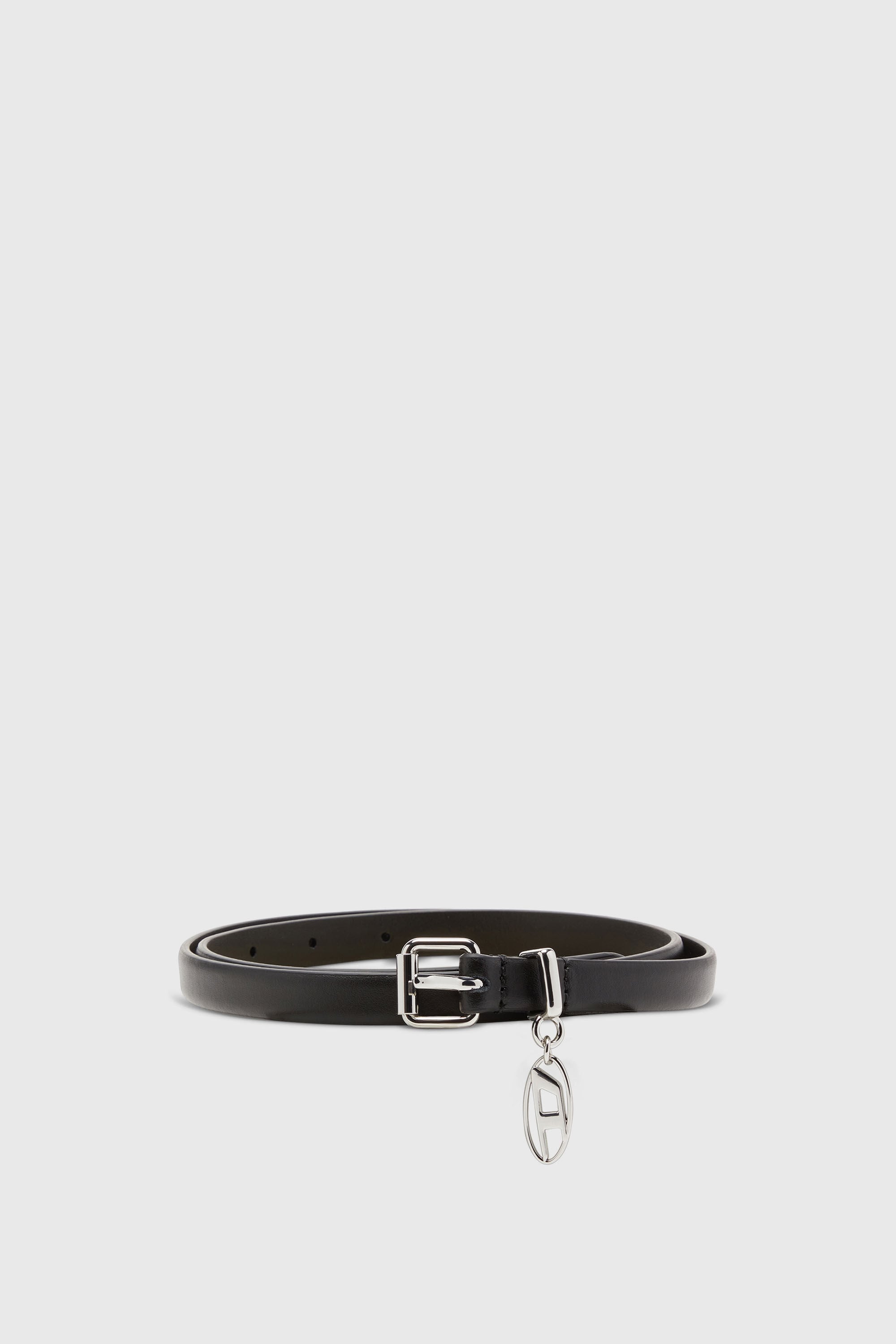 Diesel - B-CHARM-OVAL D, Female's レザーベルト in ブラック - 1