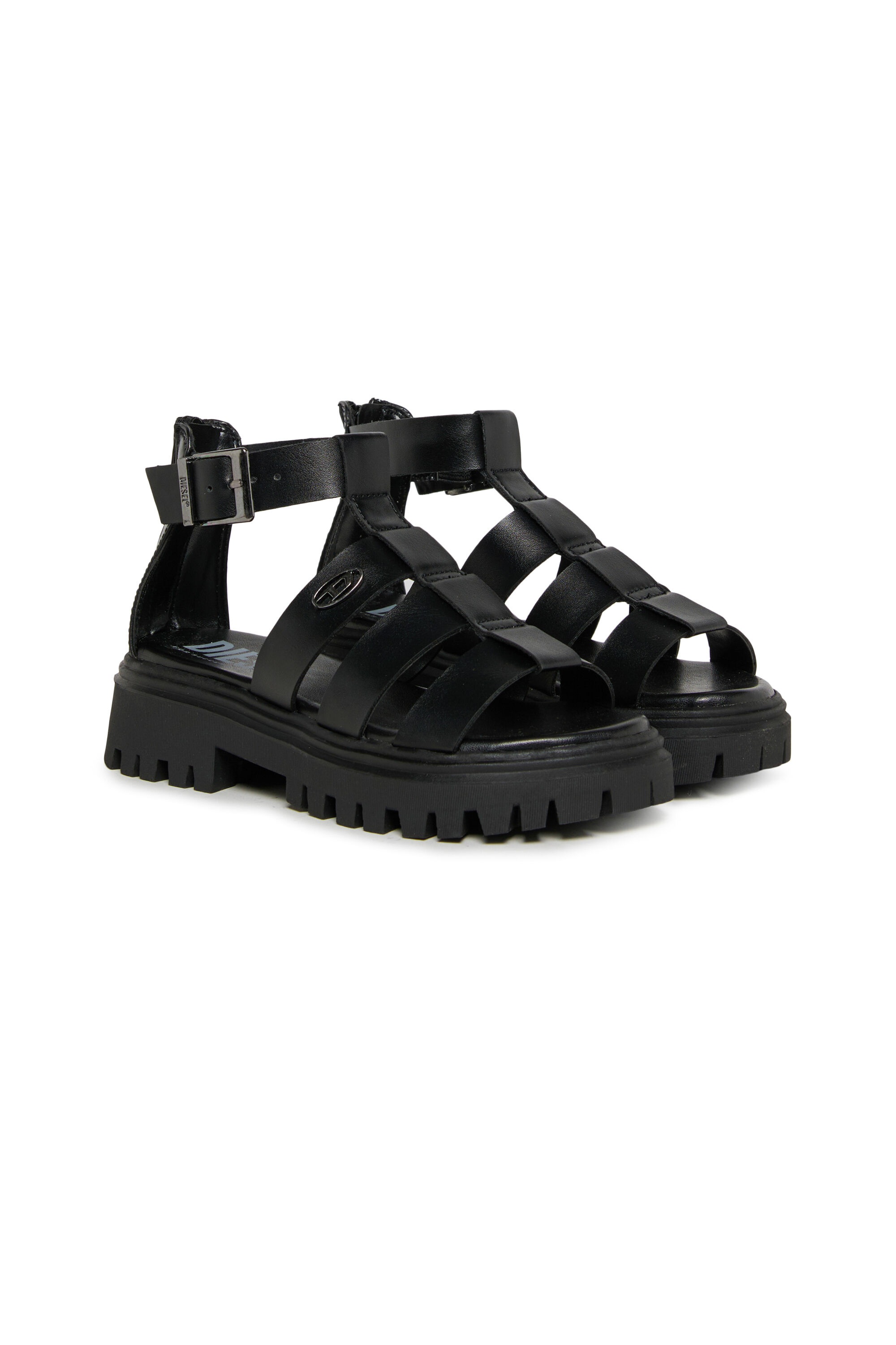 Diesel - D-SANSTRY, Female's D-Sanstry- Chunky sandal with Oval D in ブラック - 2