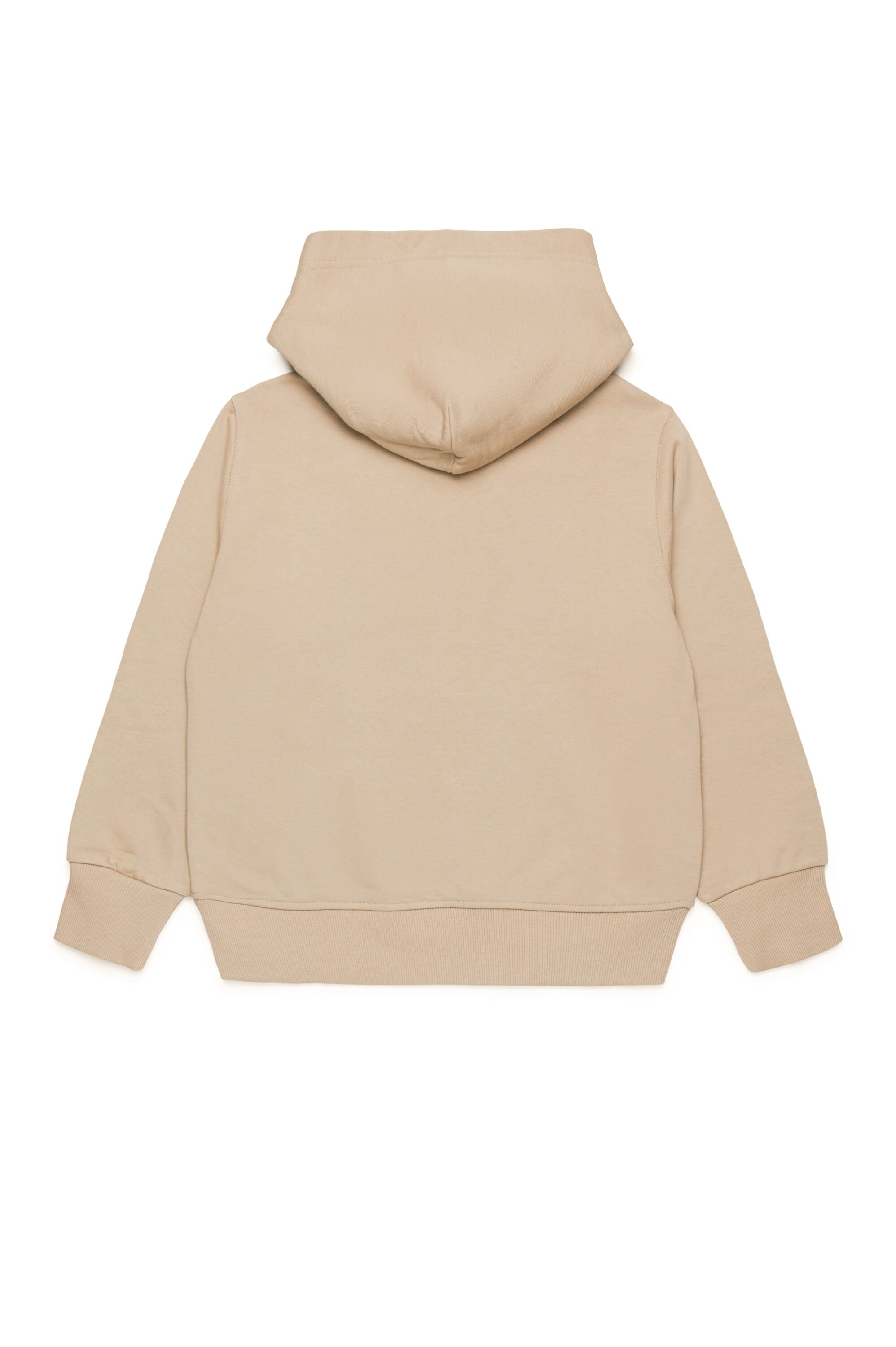 Diesel - SMACSHOODOD OVER, Male's Hoodie with metal-look Oval D logo in ライトブラウン - 2