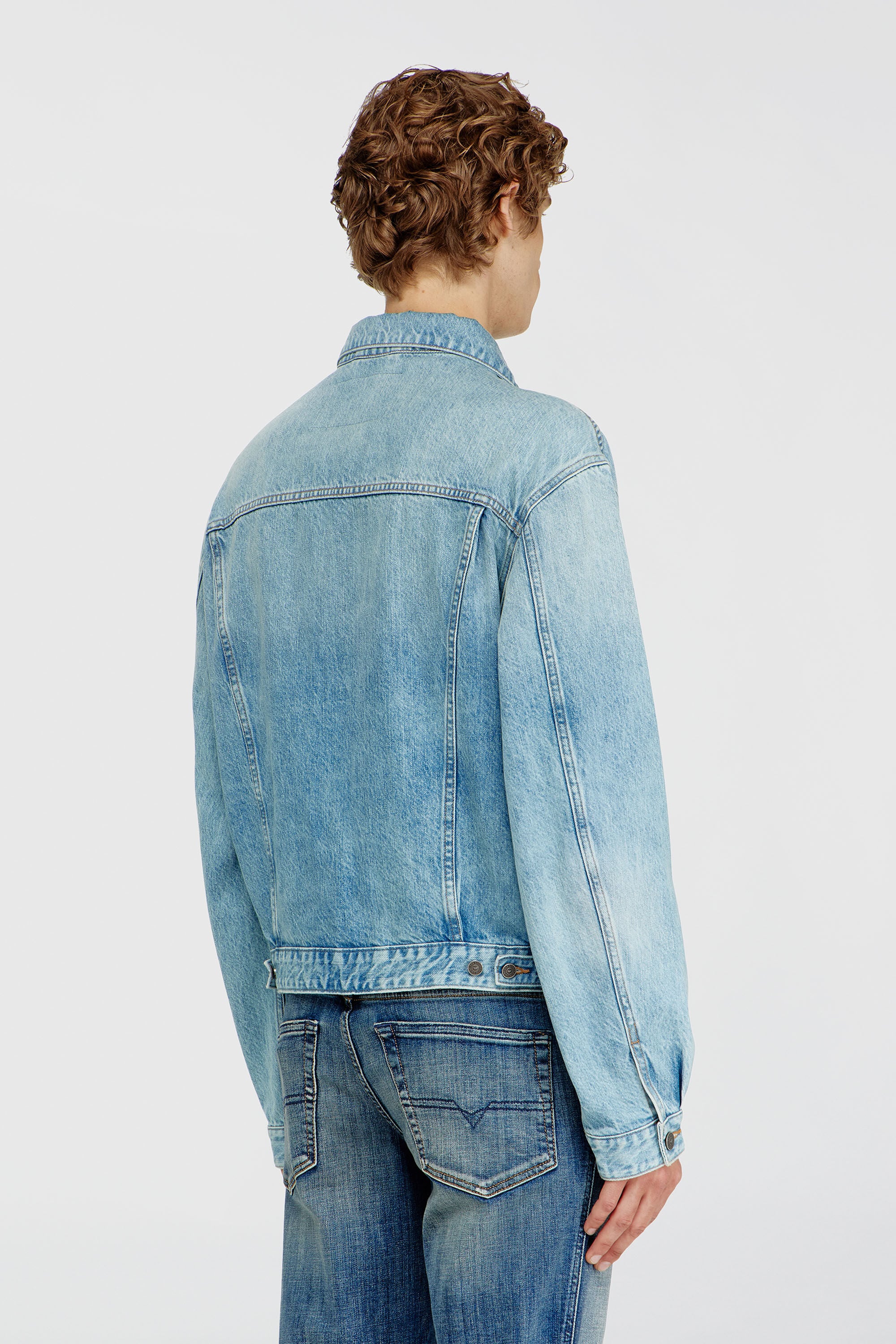 Diesel - D-RANGER, Unisex's デニムジャケット in ライトブルー - 5