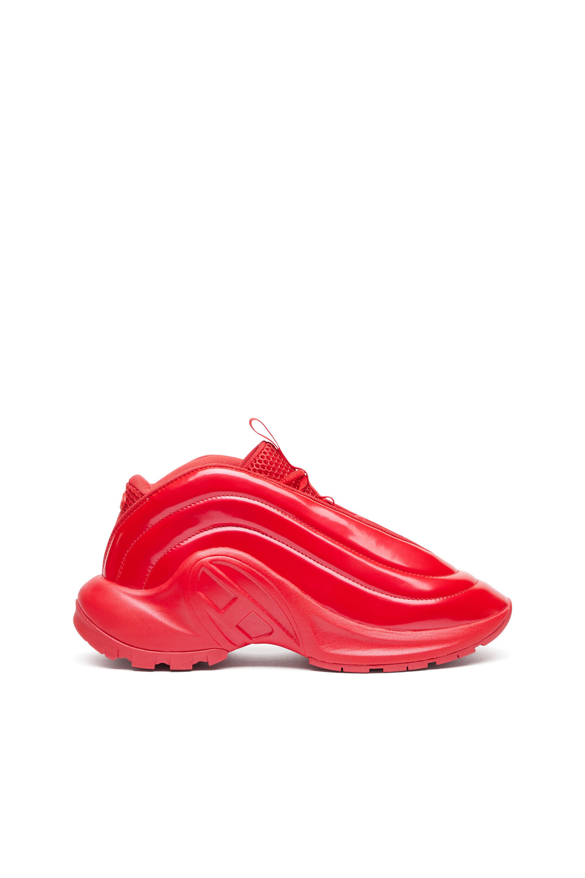 Diesel - S-D-RUNNER X, Unisex's S-D-Runner-Slip-on sneakers with Oval D instep in レッド - 1