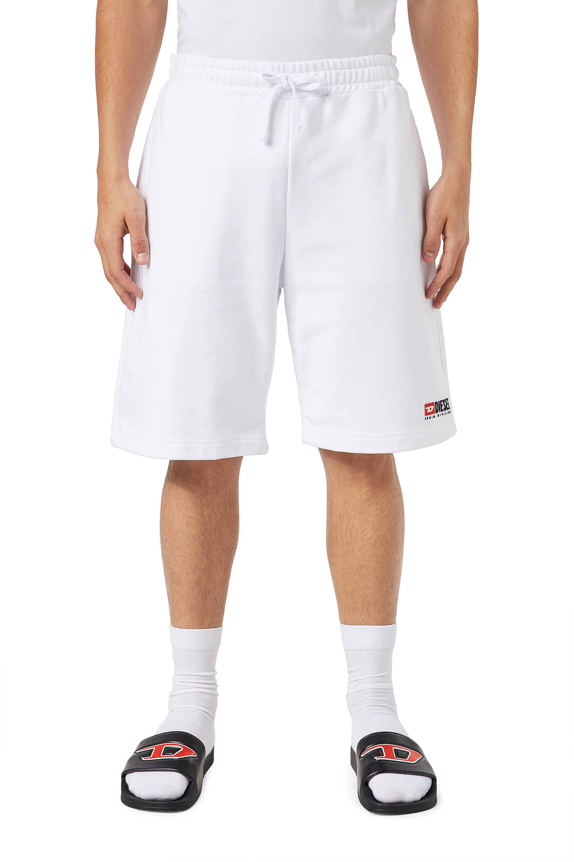 Diesel - P-CROWN-DIV, Male's ショートパンツ in ホワイト - 3