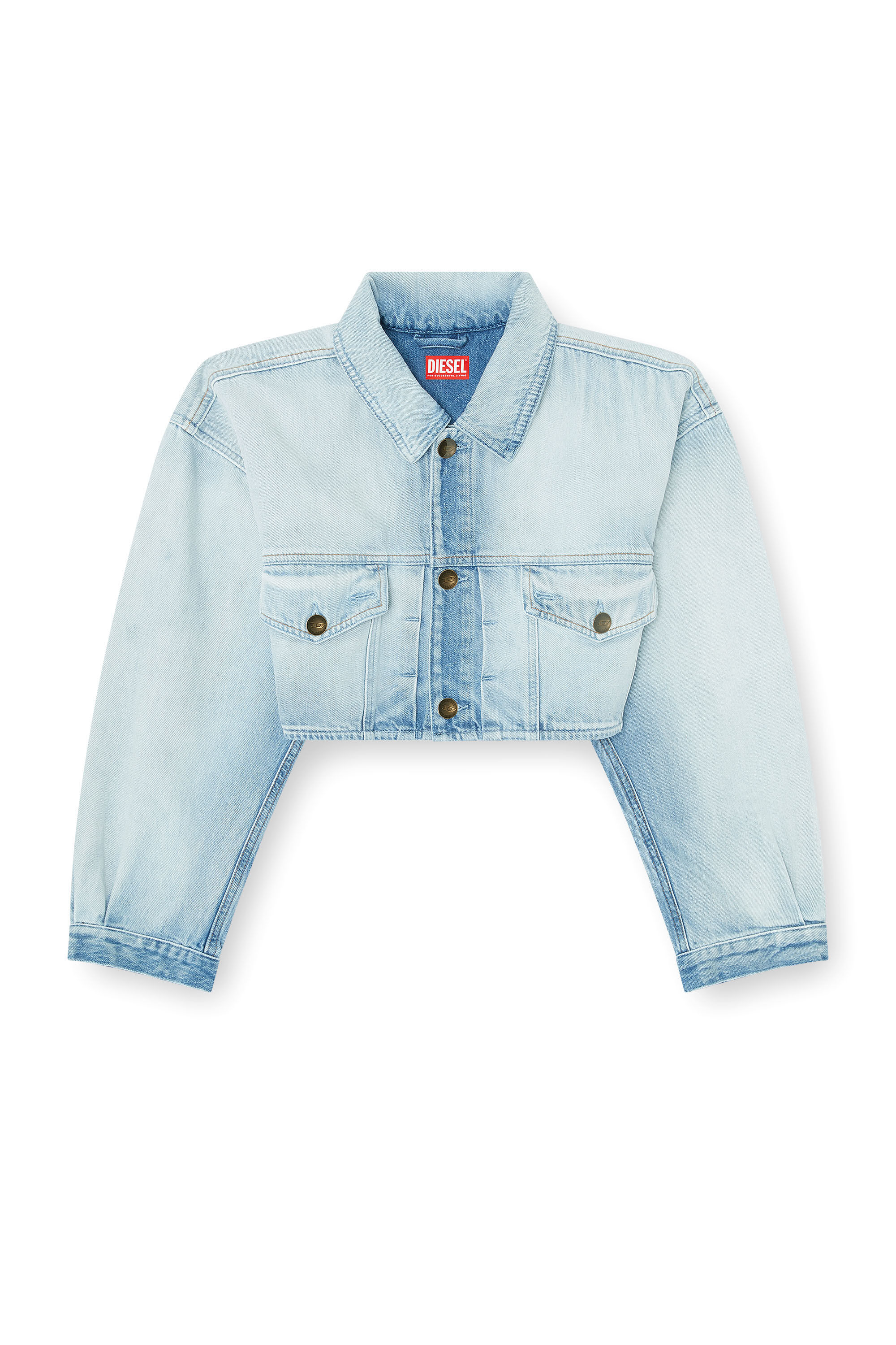 DIESEL デニムジャケット XL ライトブルー DE-MALLEY-S デニムジャケット｜ブルー｜ウィメンズ｜DIESEL