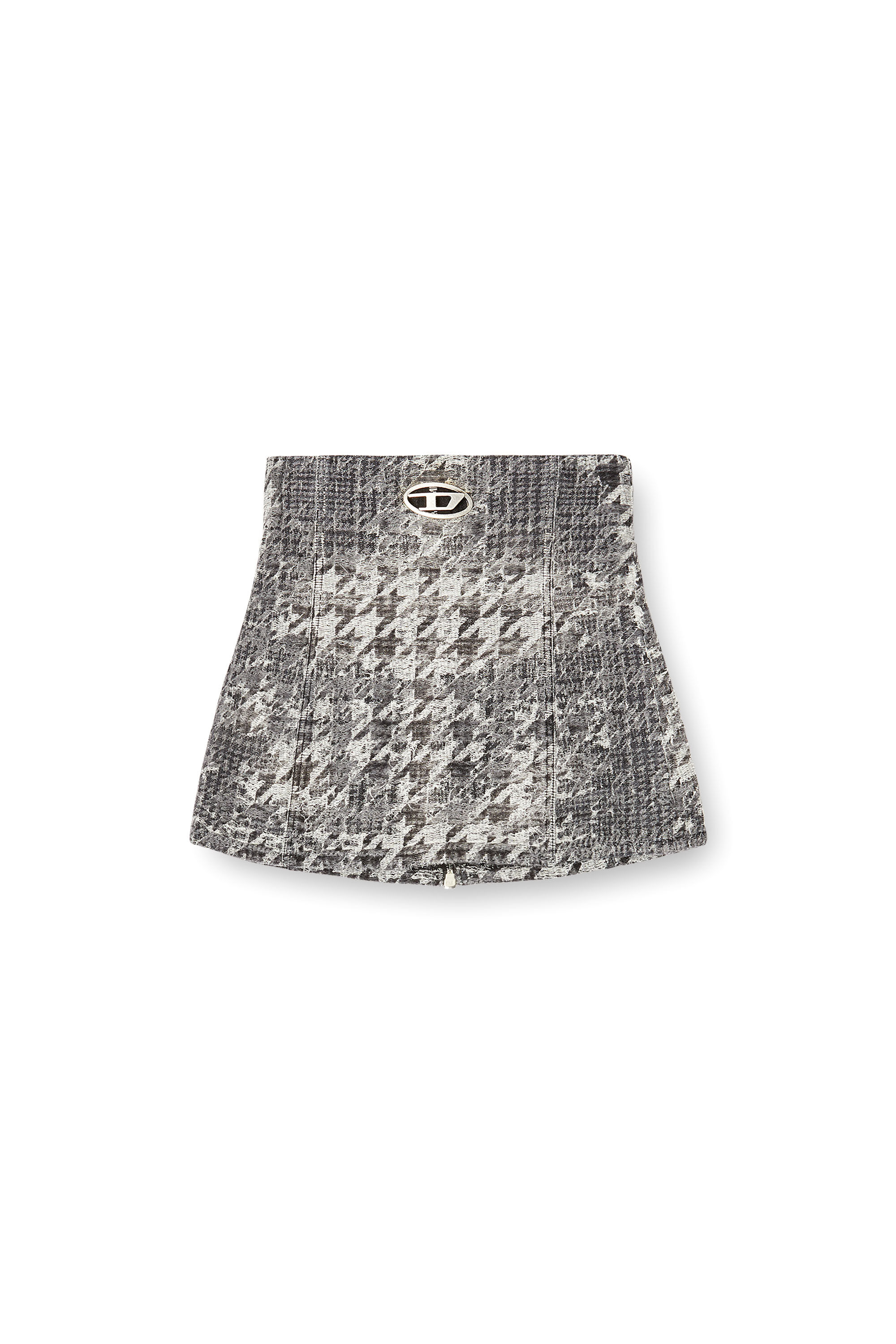 Diesel - DE-ORSET-FSH1, Female's Basque in Prince of Wales jacquard denim in ブラック/ホワイト - 2