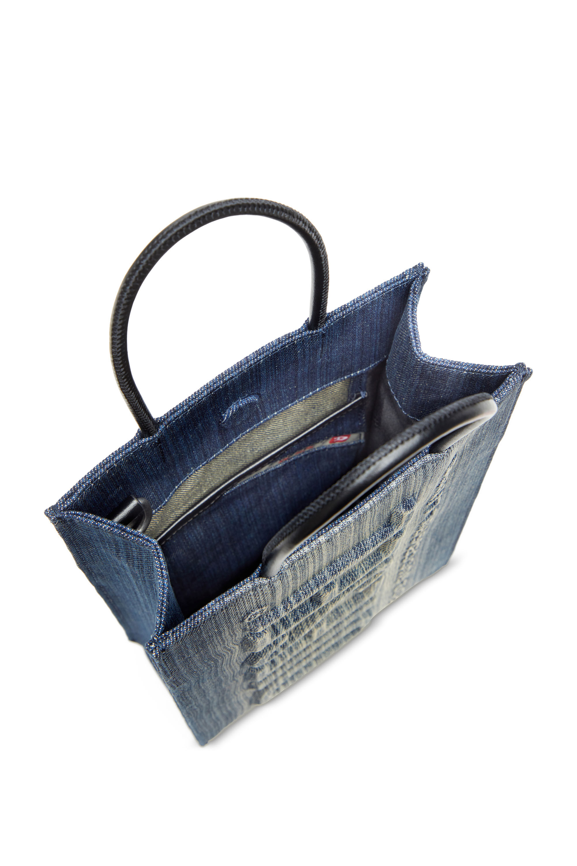 Diesel - LES SHOPPERS SHOPPER M X, Male's Les Shoppers-Tote bag in solarised striped denim in ブルー - 5