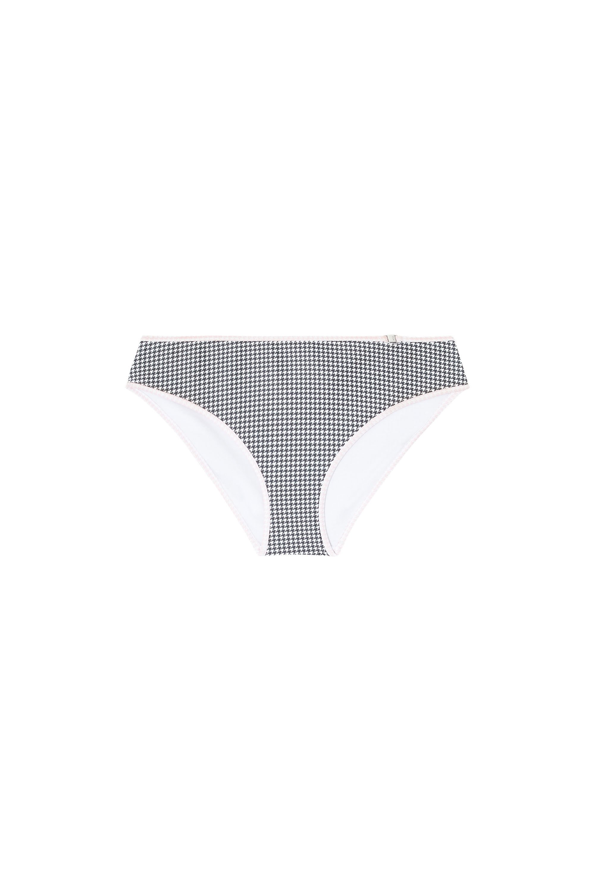 Diesel - LUCY-D-CORE, Female's Bikini bottoms with houndstooth print in グレー - 4