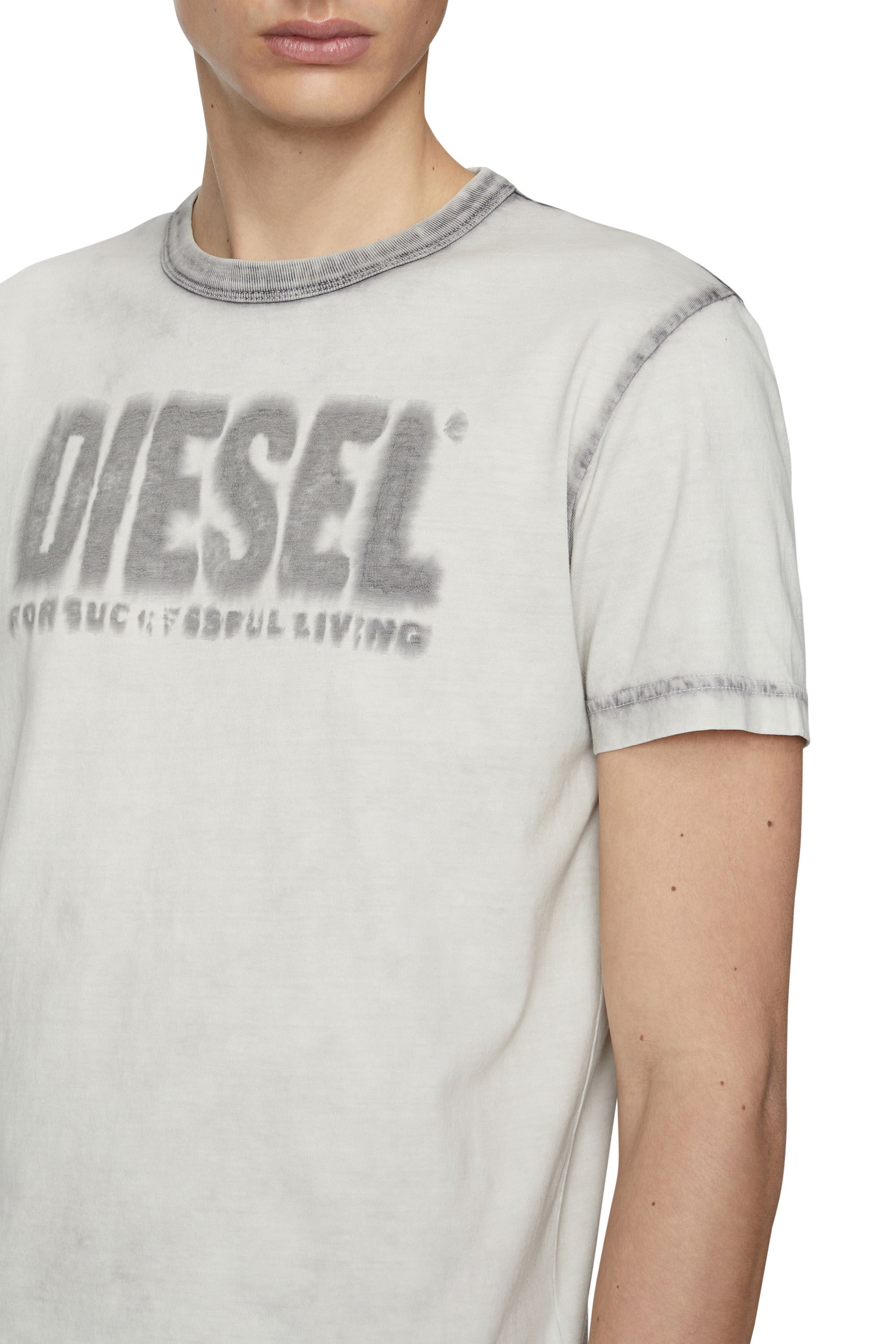 Diesel - T-DIEGOR-E6, Male's ロゴ Tシャツ in ブラック - 4