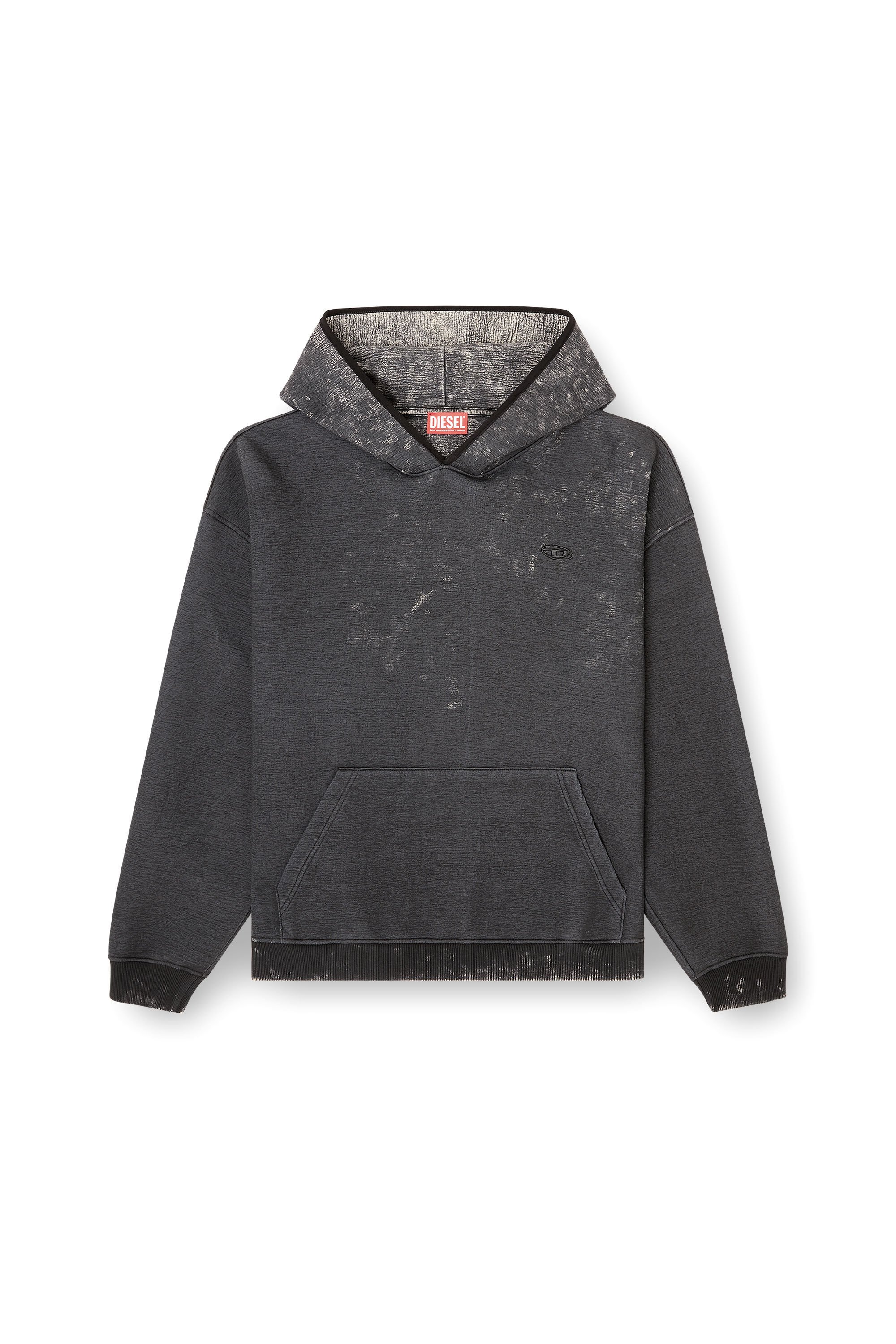 Diesel - S-BOXT-CHAN-HOOD, Male's プルオーバーパーカー in ダークグレー - 2