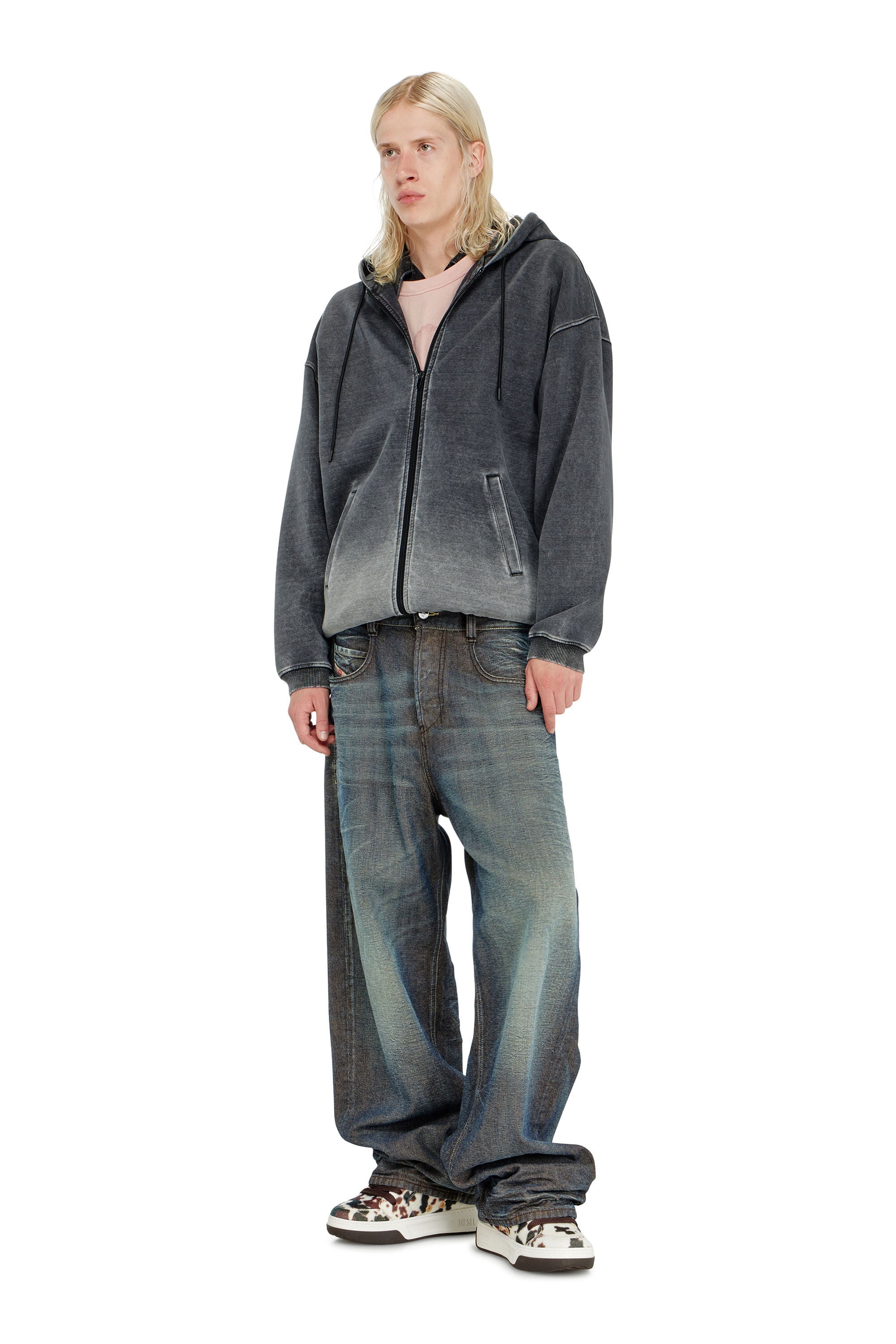 Diesel - Unisex's Relaxed Jeans 1997 D-Enim-M 007EM, ダークブルー - 1