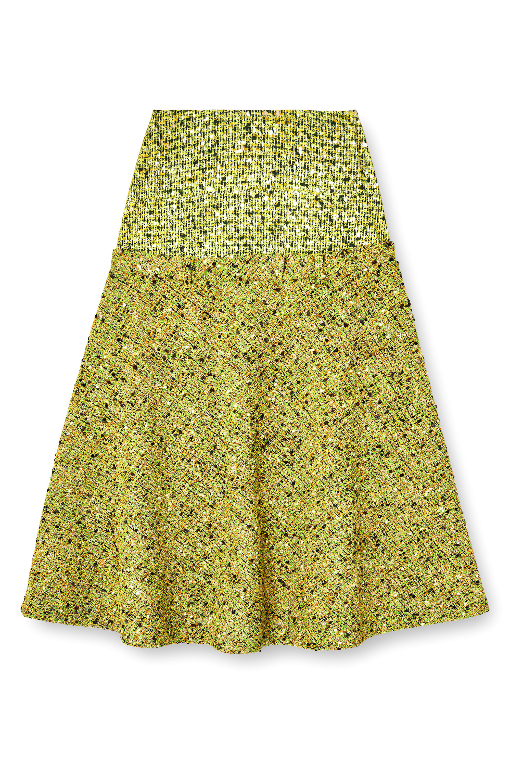 Diesel - O-GRACE-MIX, Female's Bouclé skirt with lycra waist in グリーン - 2