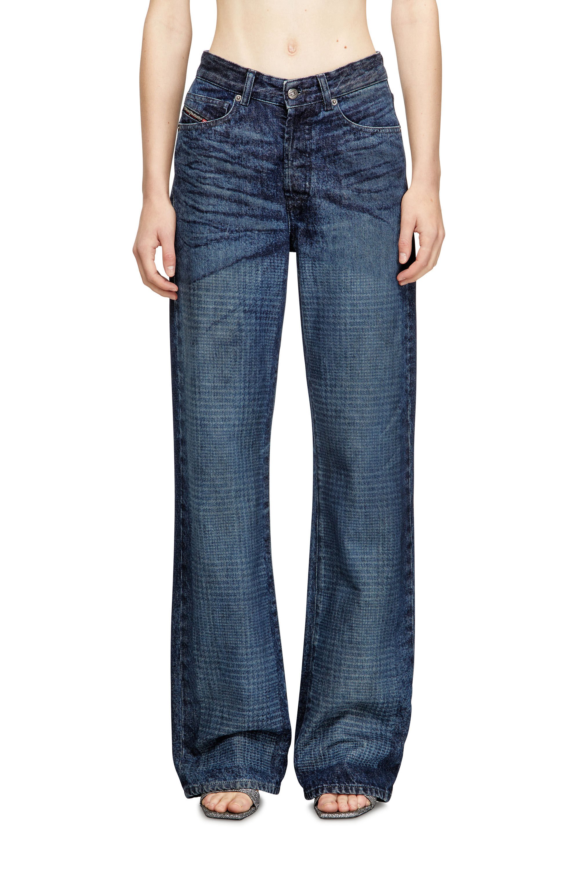 Diesel - Female's Regular Jeans 1971 D-Sent 007CV, ダークブルー - 3