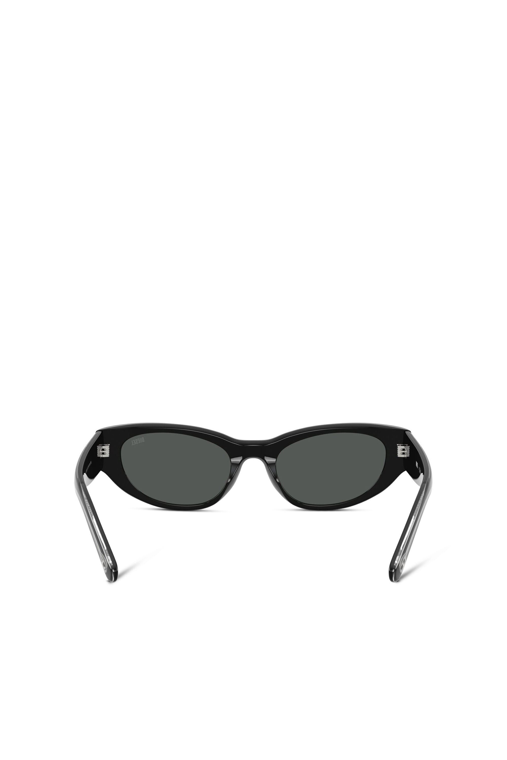 Diesel - 0DL2010U, Unisex's Cat-eye style sunglasses in ブラック - 3