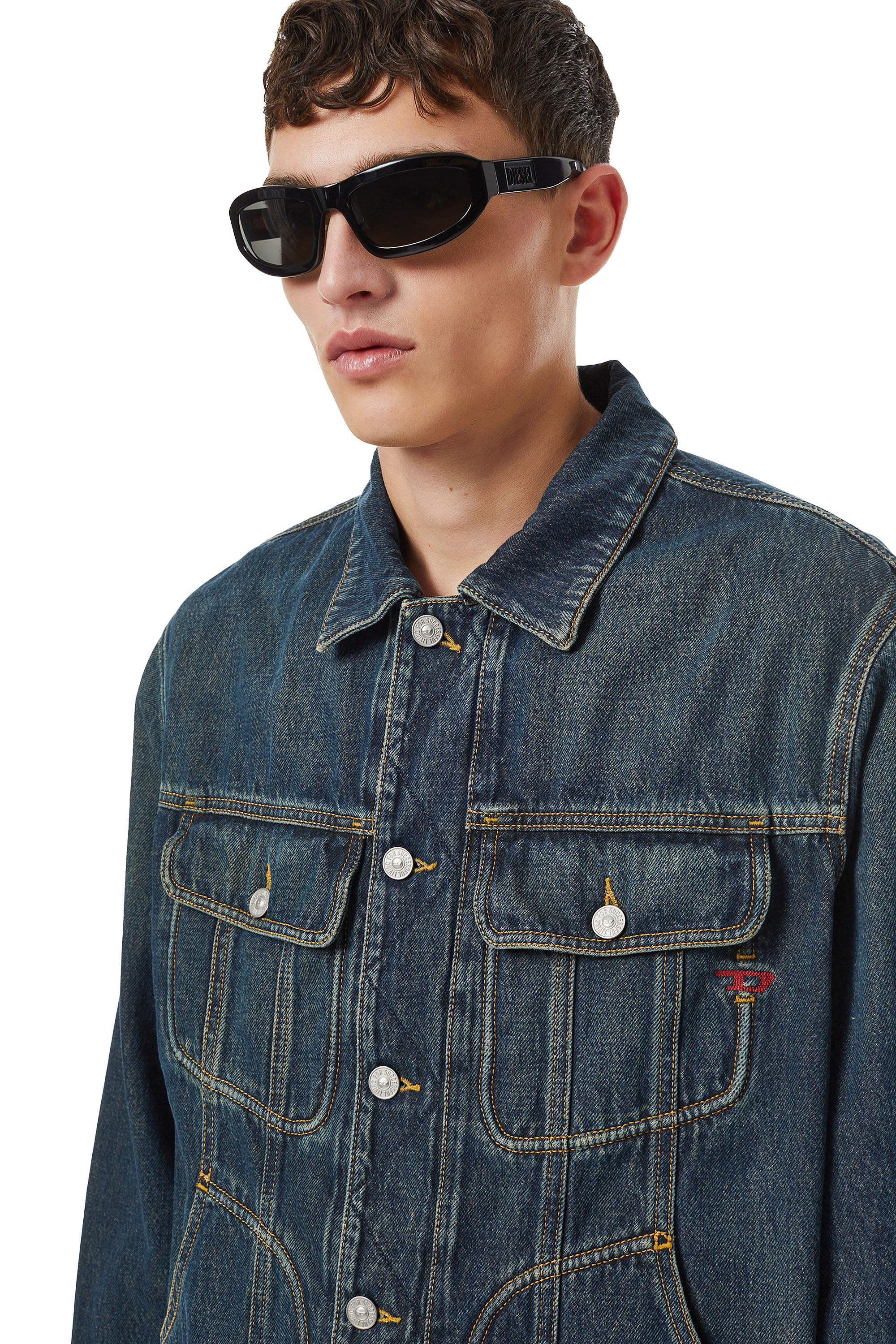 Diesel - D-RILEY TRUCKER JACKET,  - Image 4