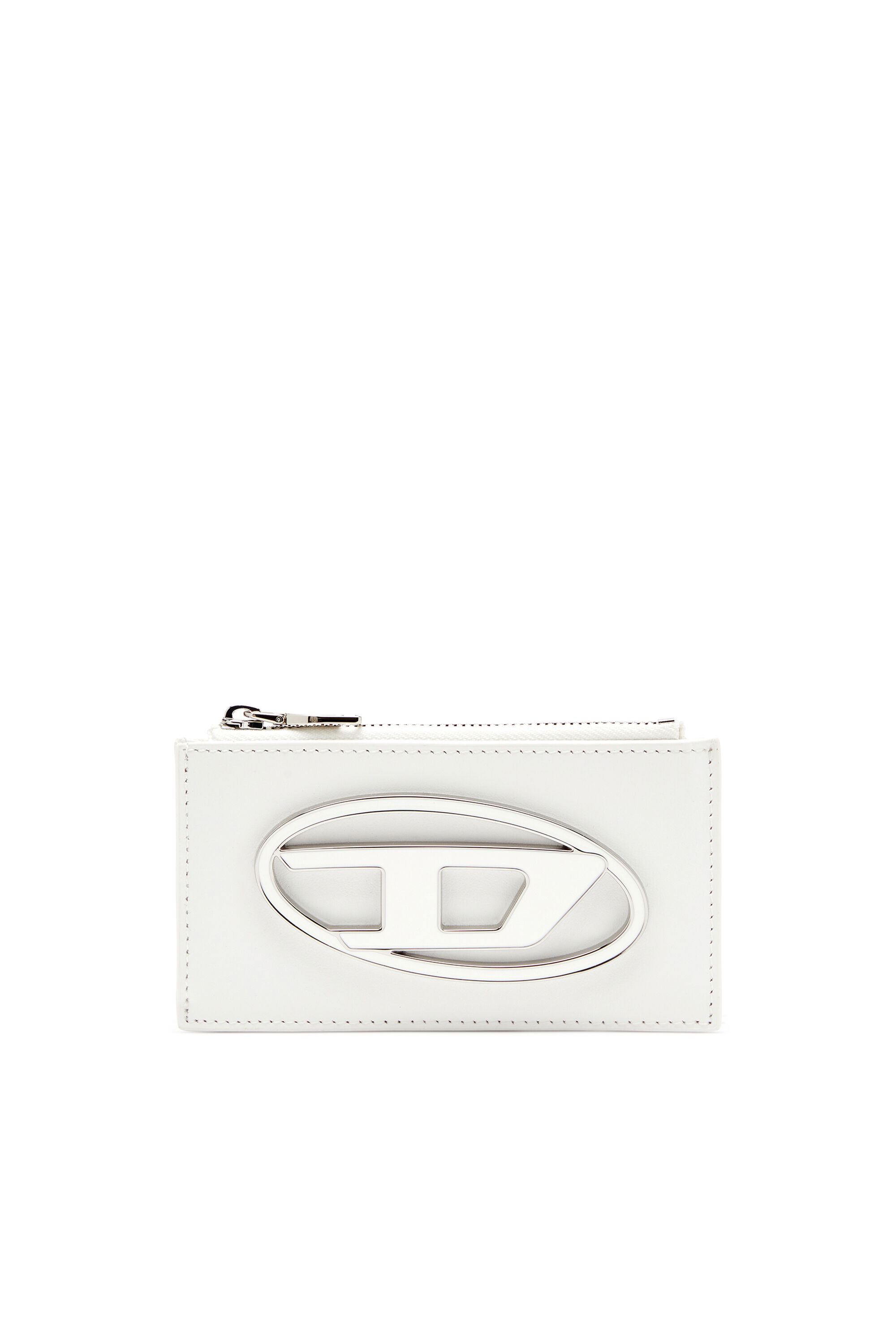 Diesel - 1DR CARD HOLDER III, Female's Flat card holder in nappa leather in ホワイト - 1