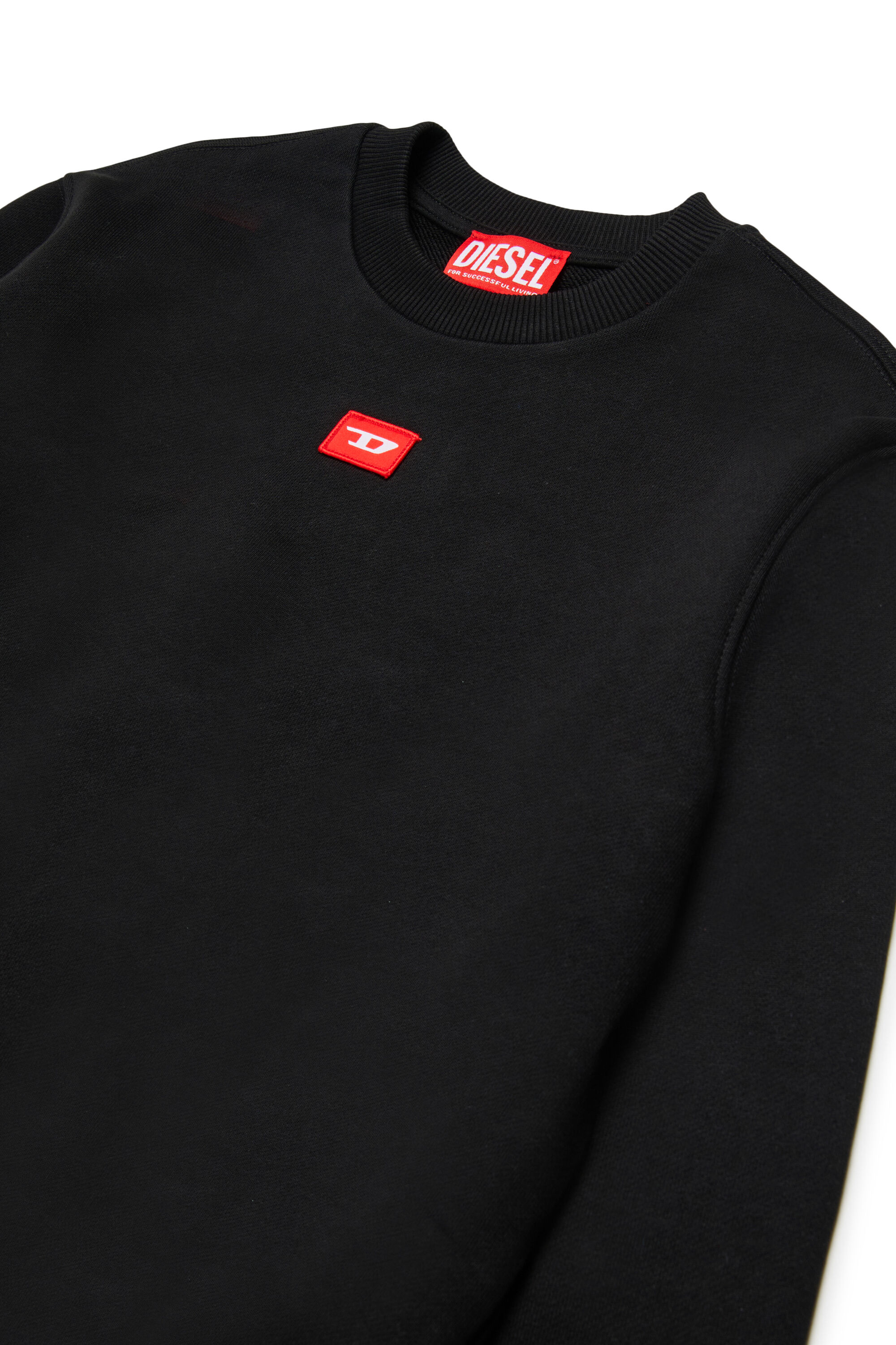 Diesel - SXGIN OVER, Unisex's Sweatshirt small logo patch in ブラック - 3