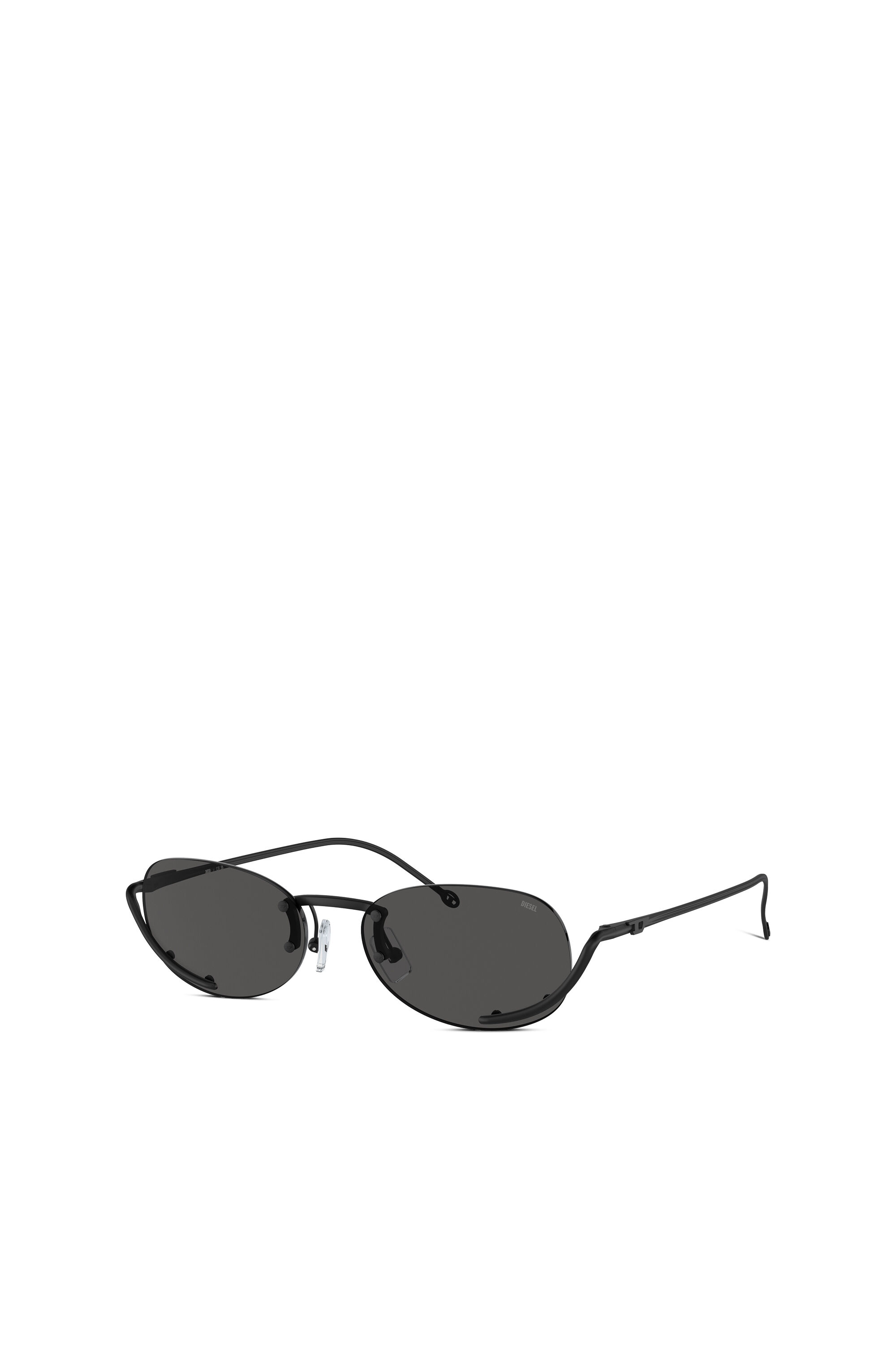 Diesel - 0DL1004, Unisex's Oval sunglasses in ブラック - 5