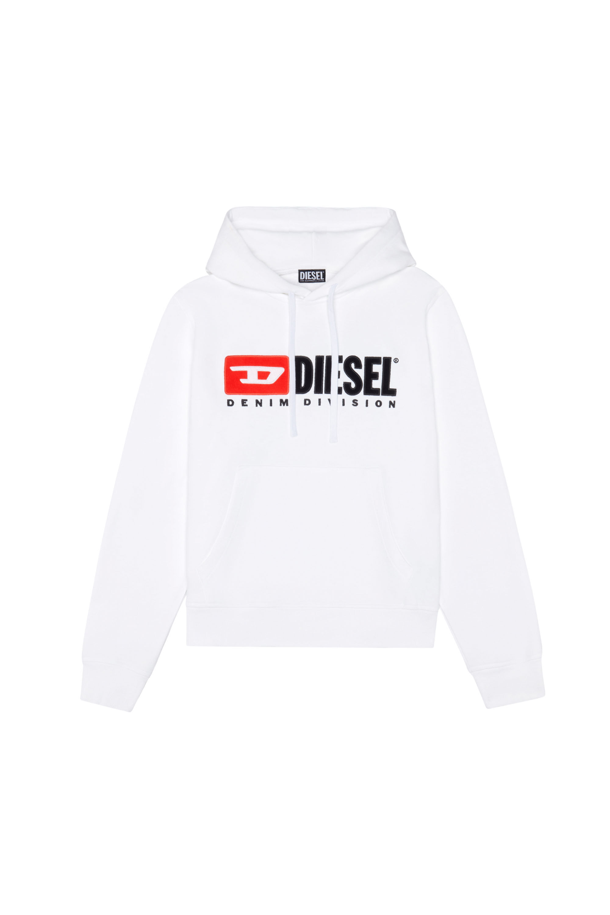 Diesel - S-GINN-HOOD-DIV, Male's スウェット パーカー in ホワイト - 2