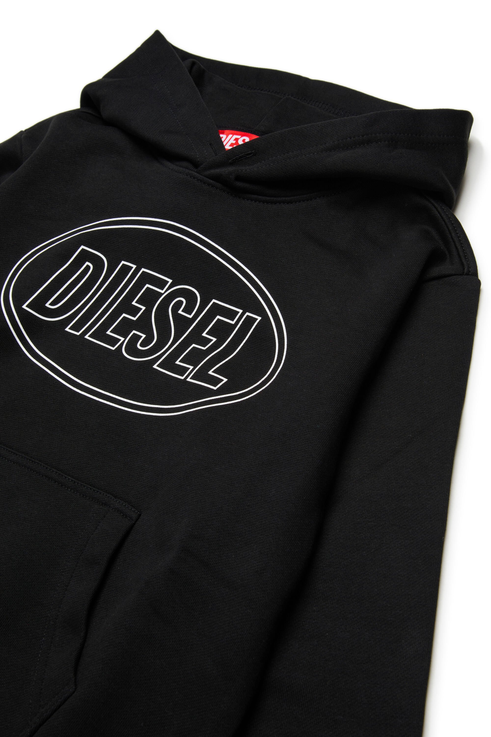 Diesel - SCIRCLEHOOD OVER, Male's プルオーバーパーカー in ブラック - 3