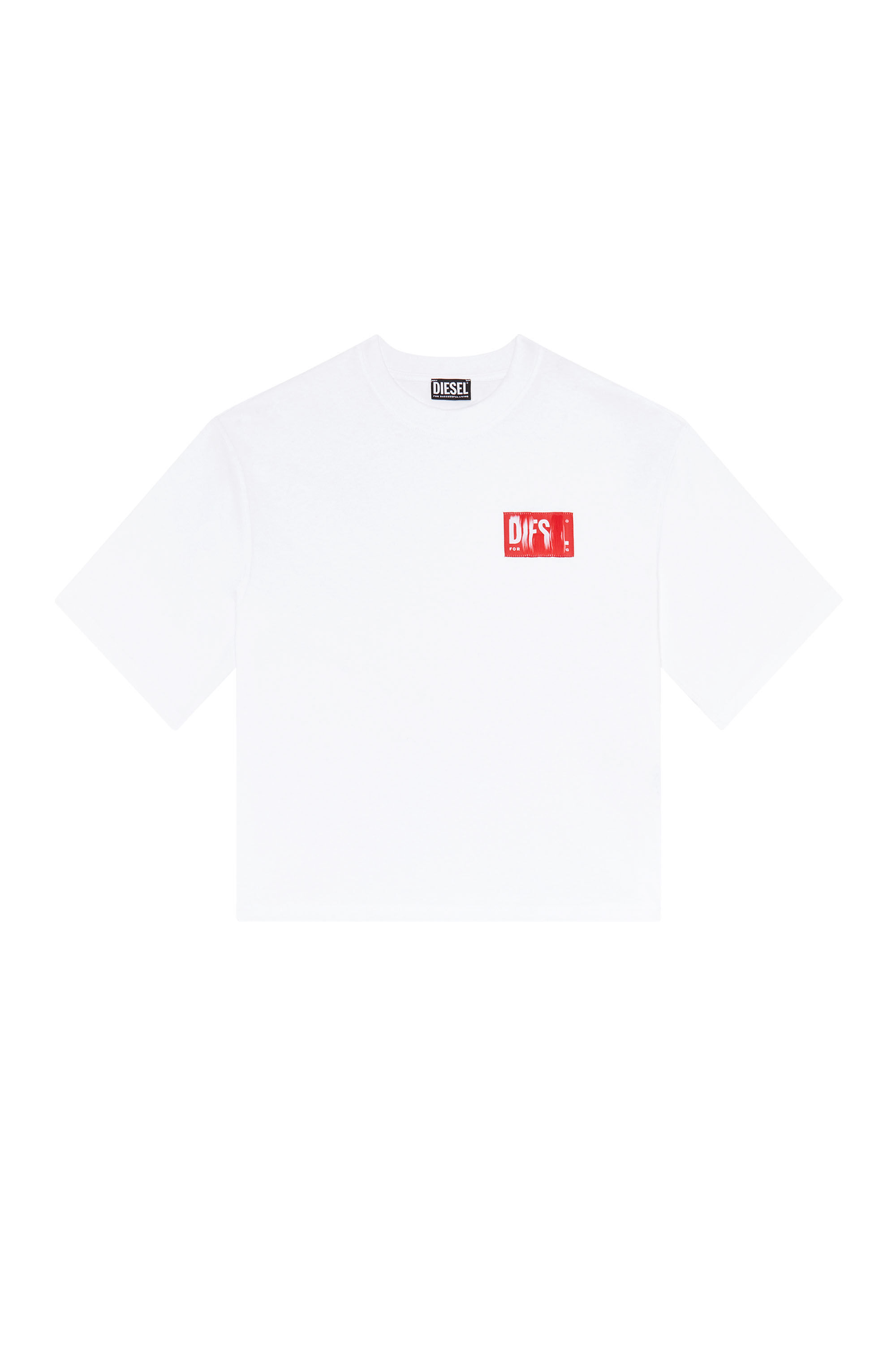 Diesel - T-ROWYLABEL, Female's 半袖Tシャツ DIESELロゴ in ホワイト - 2