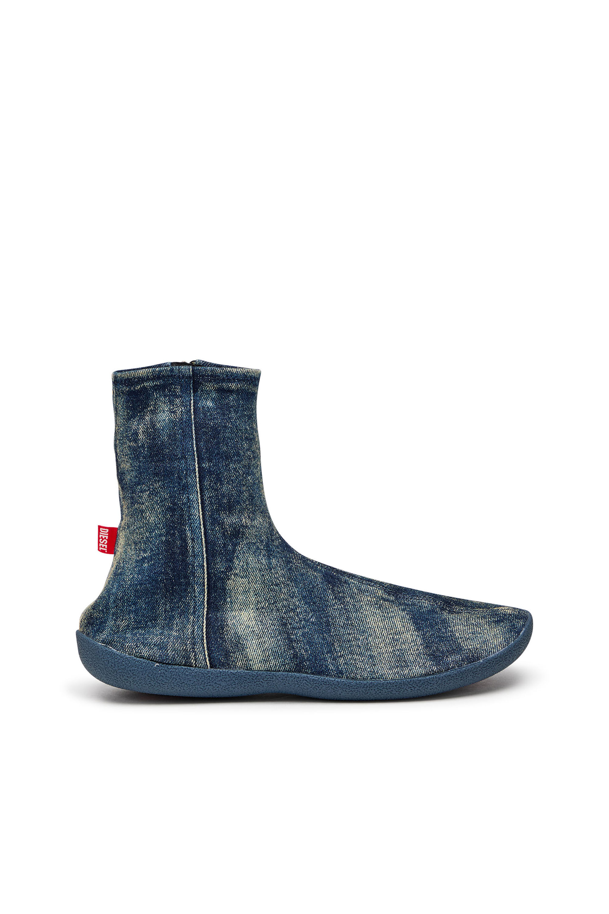 Diesel - D-SHOCK BT, Male's D-Shock Bt-Socks boots in solarised denim in ブルー - 2