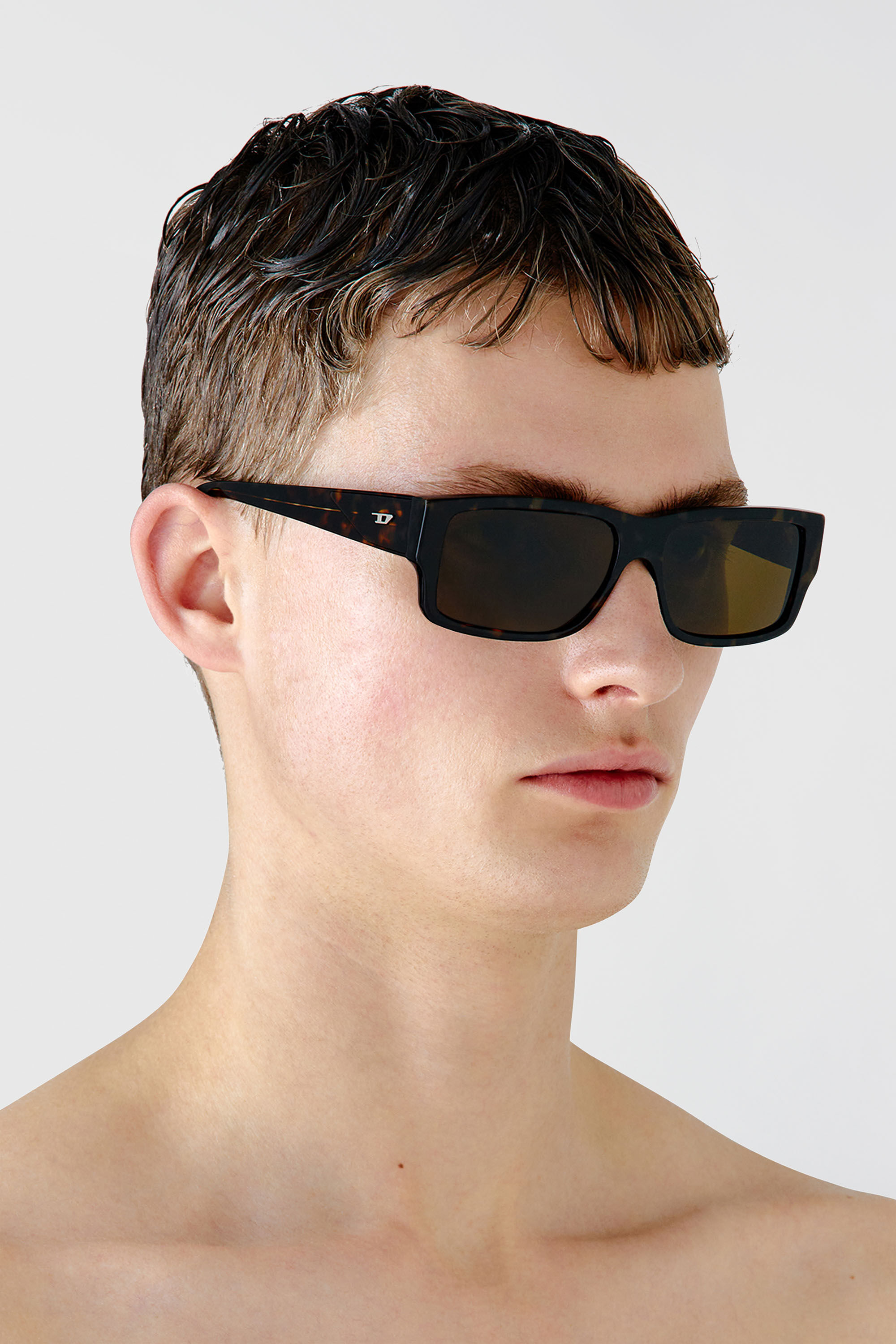 Diesel - 0DL2003 SIZE 57, Male's Rectangle sunglasses in Brown - 4