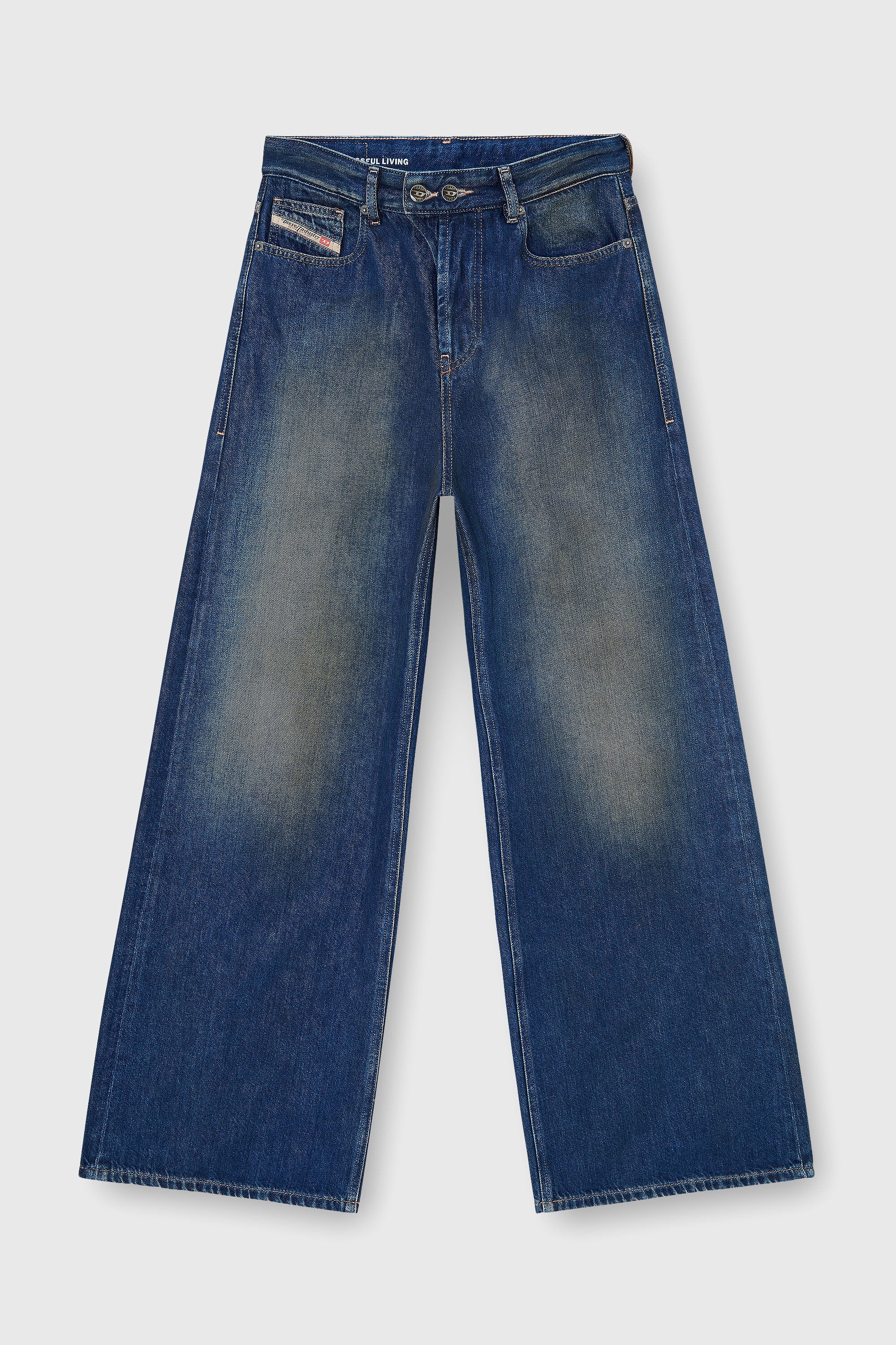 Diesel - Female's Relaxed Jeans 1996 D-Sire 09P47, ダークブルー - 6